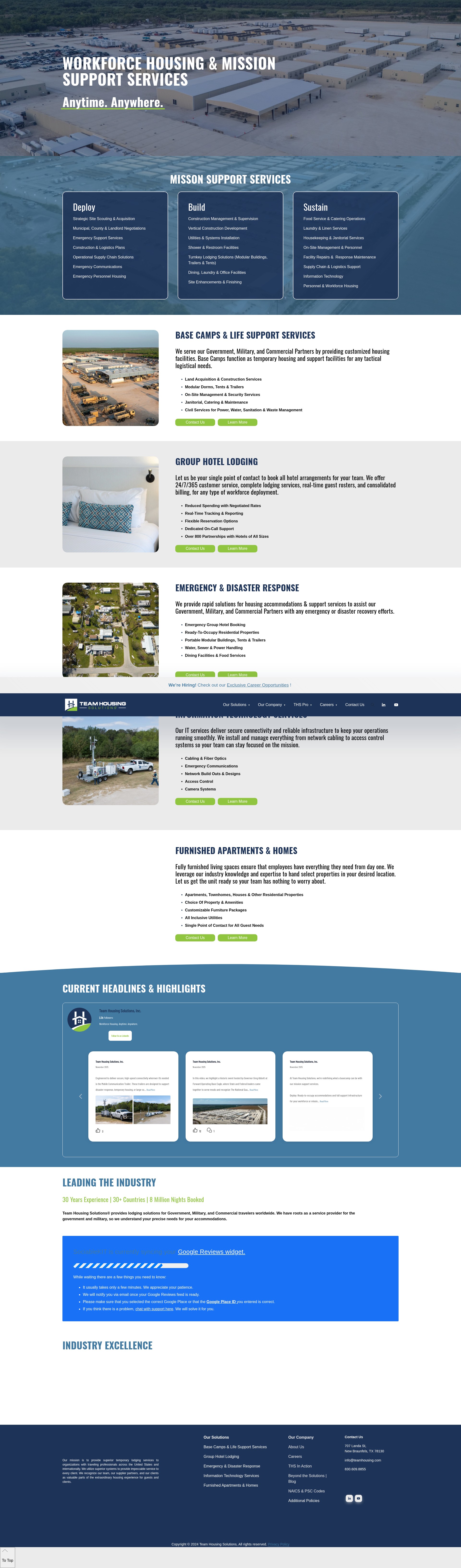 Screenshot of teamhousing.com