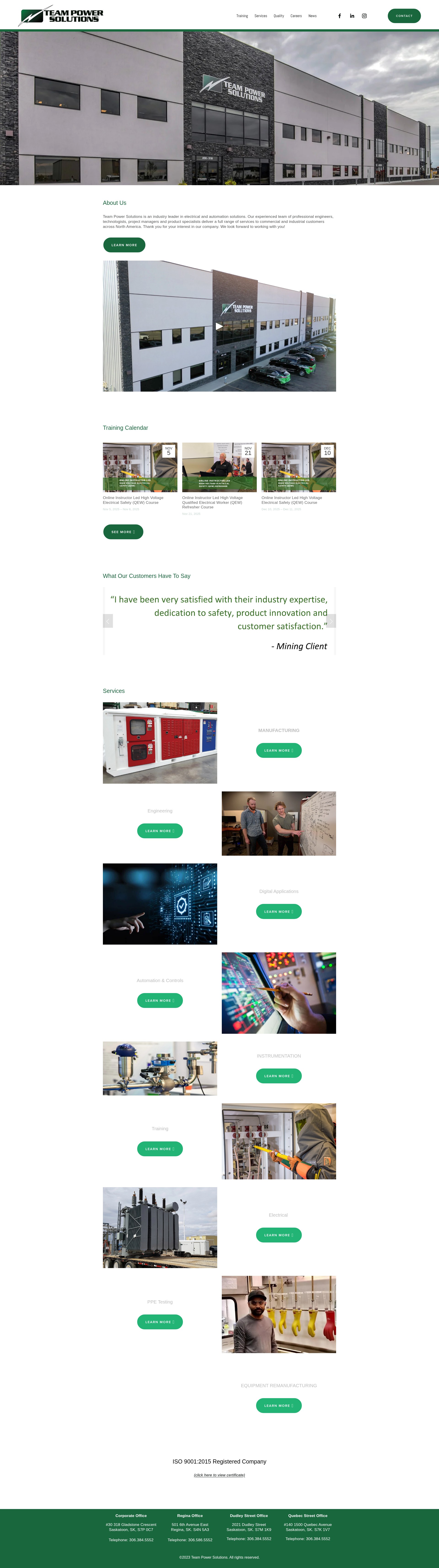 Screenshot of teampowersolutions.ca