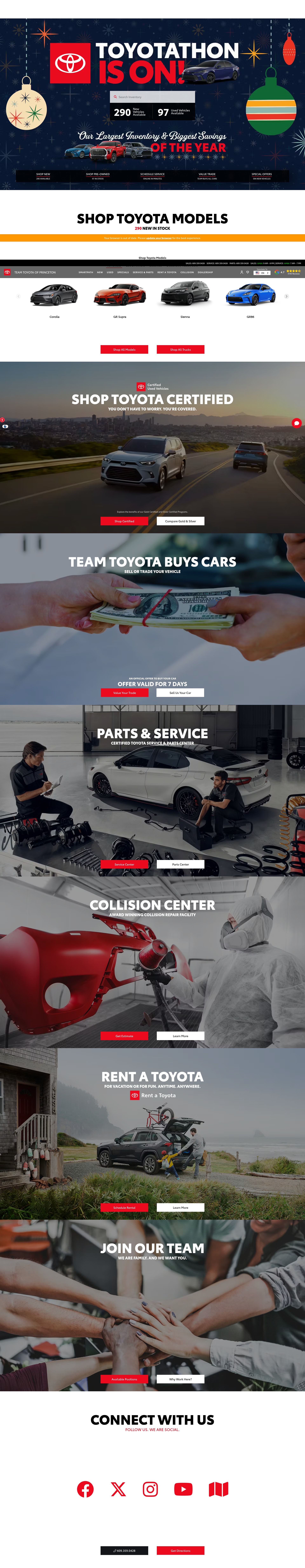 Screenshot of teamtoyotaprinceton.com