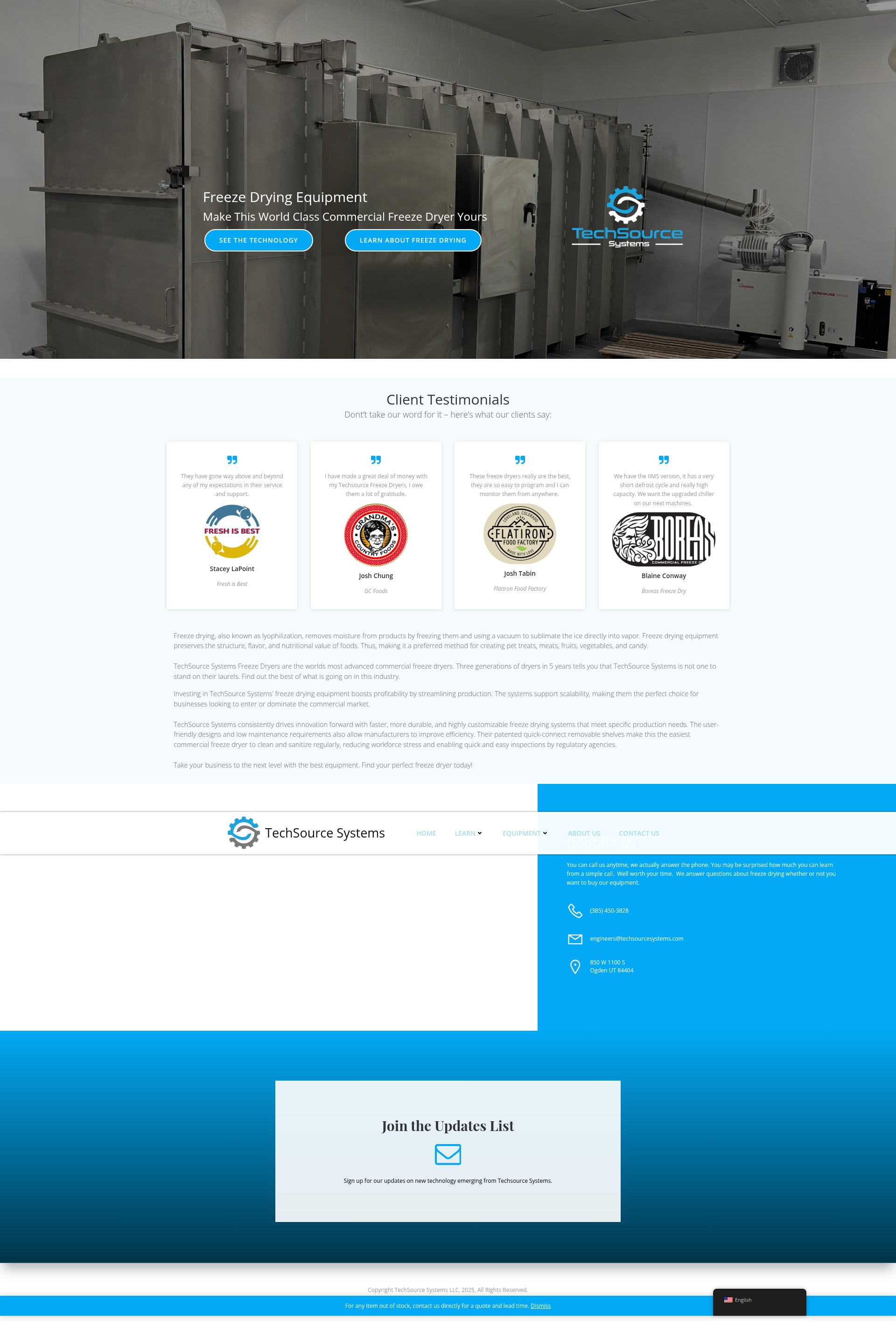 Screenshot of techsourcesystems.com