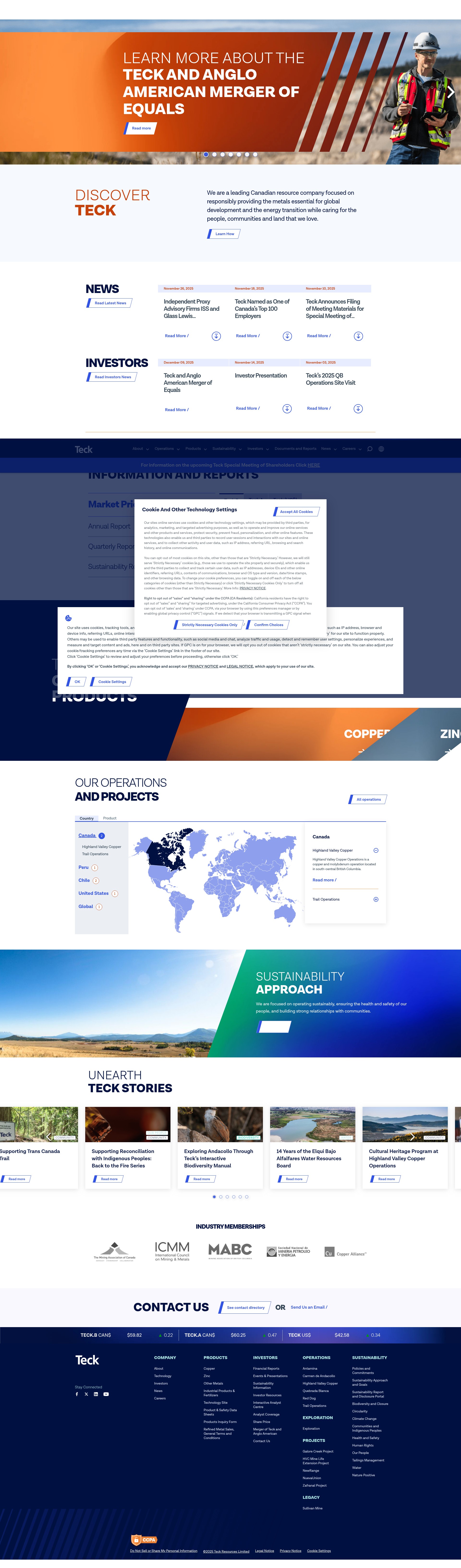 Screenshot of teck.com
