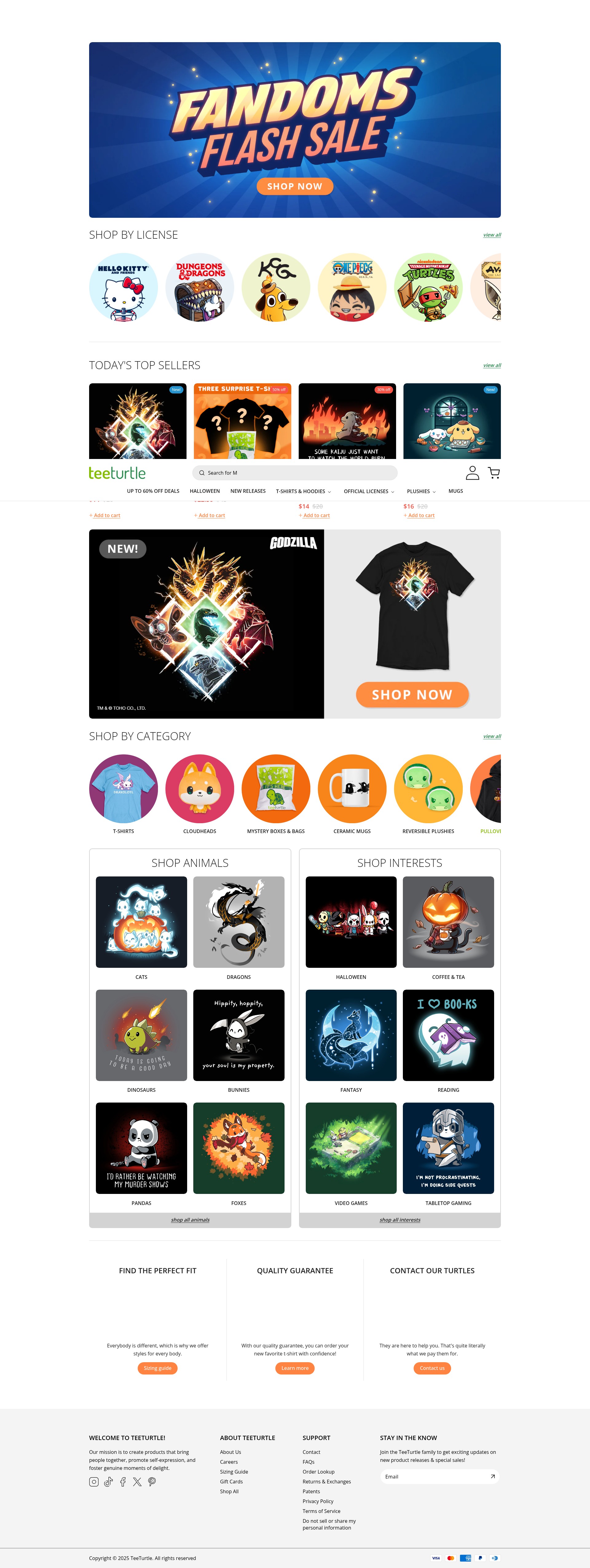 Screenshot of teeturtle.com