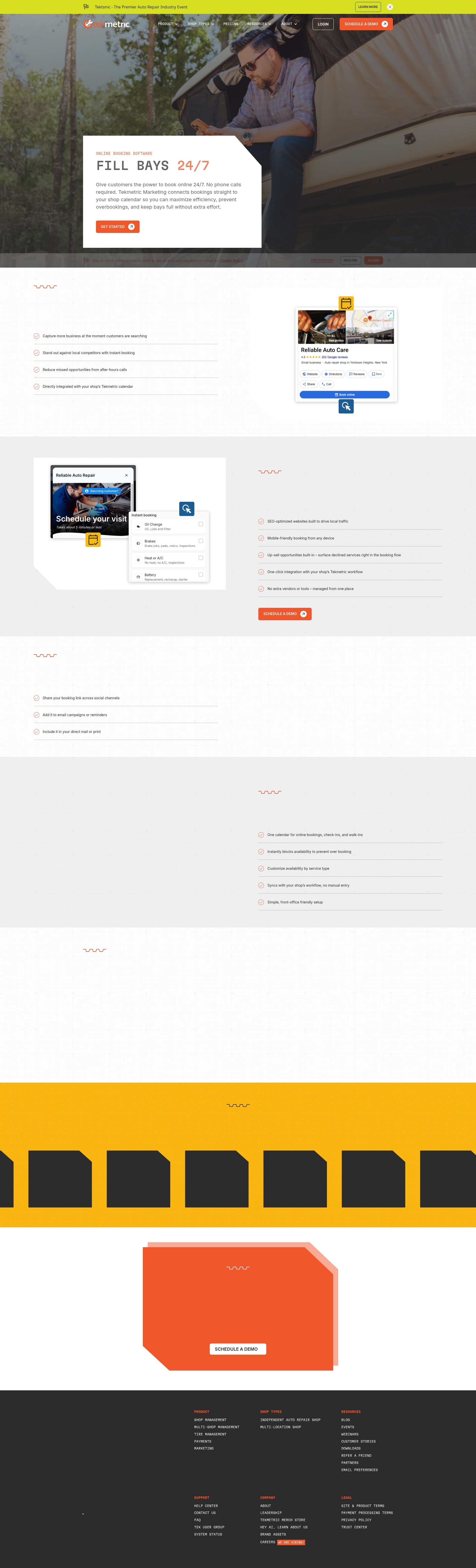 Screenshot of tekmetric.com