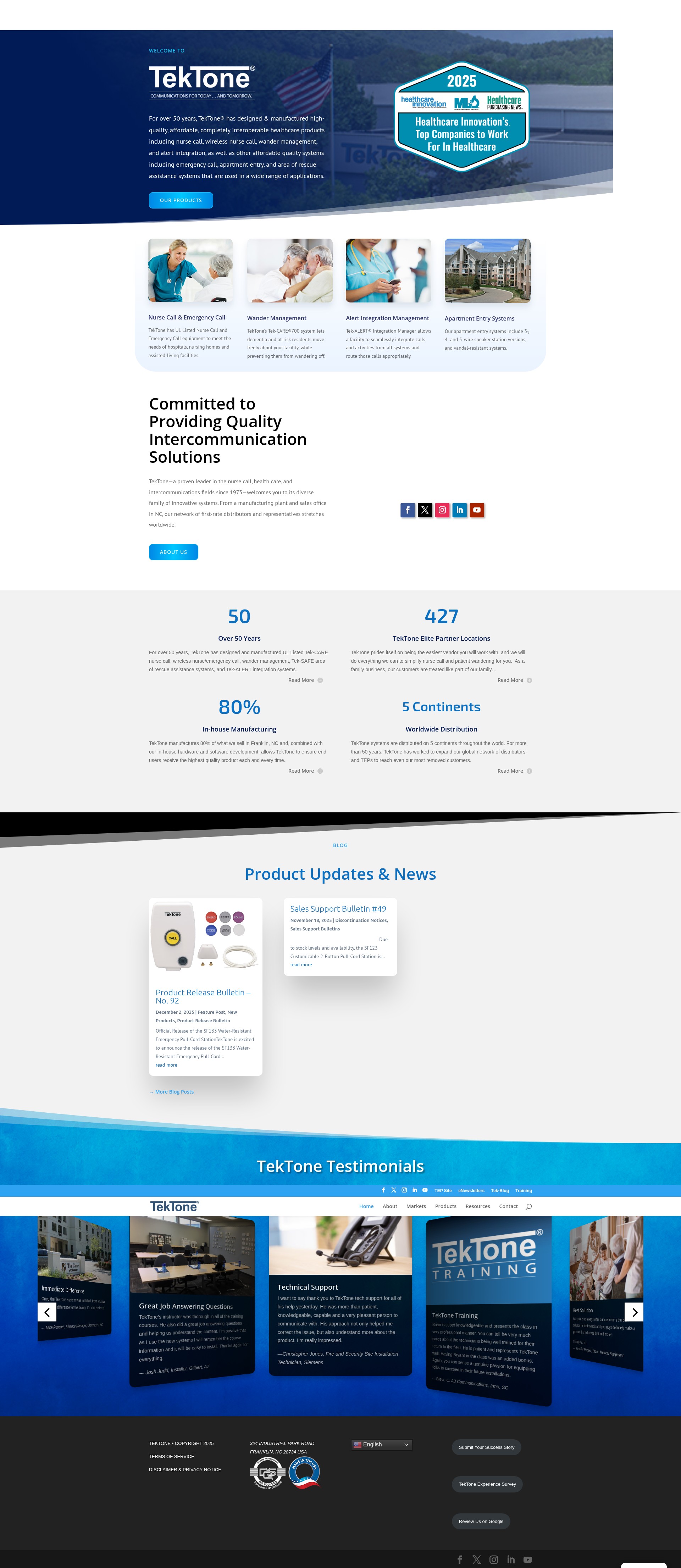Screenshot of tektone.com