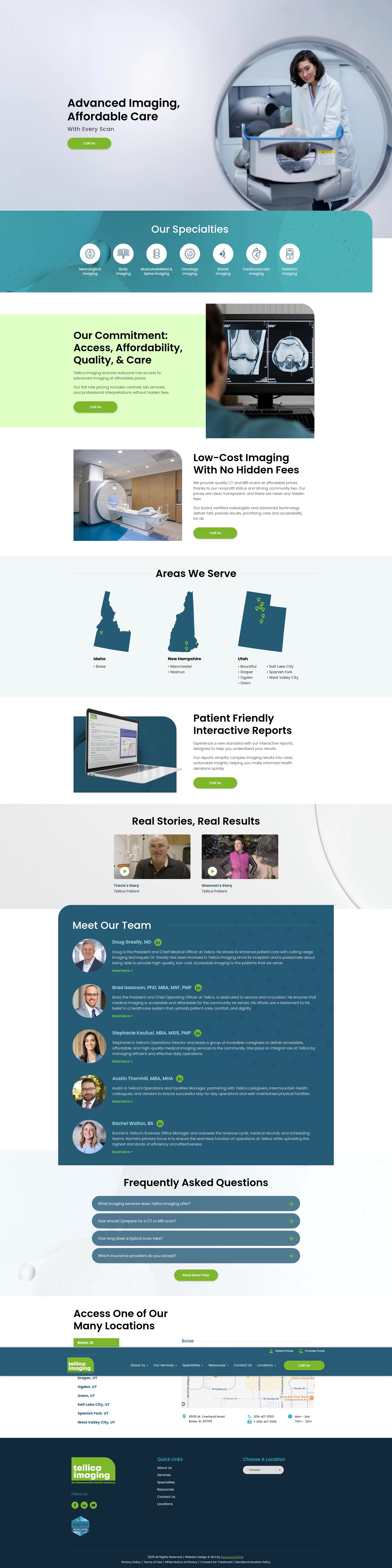 Screenshot of tellicaimaging.com