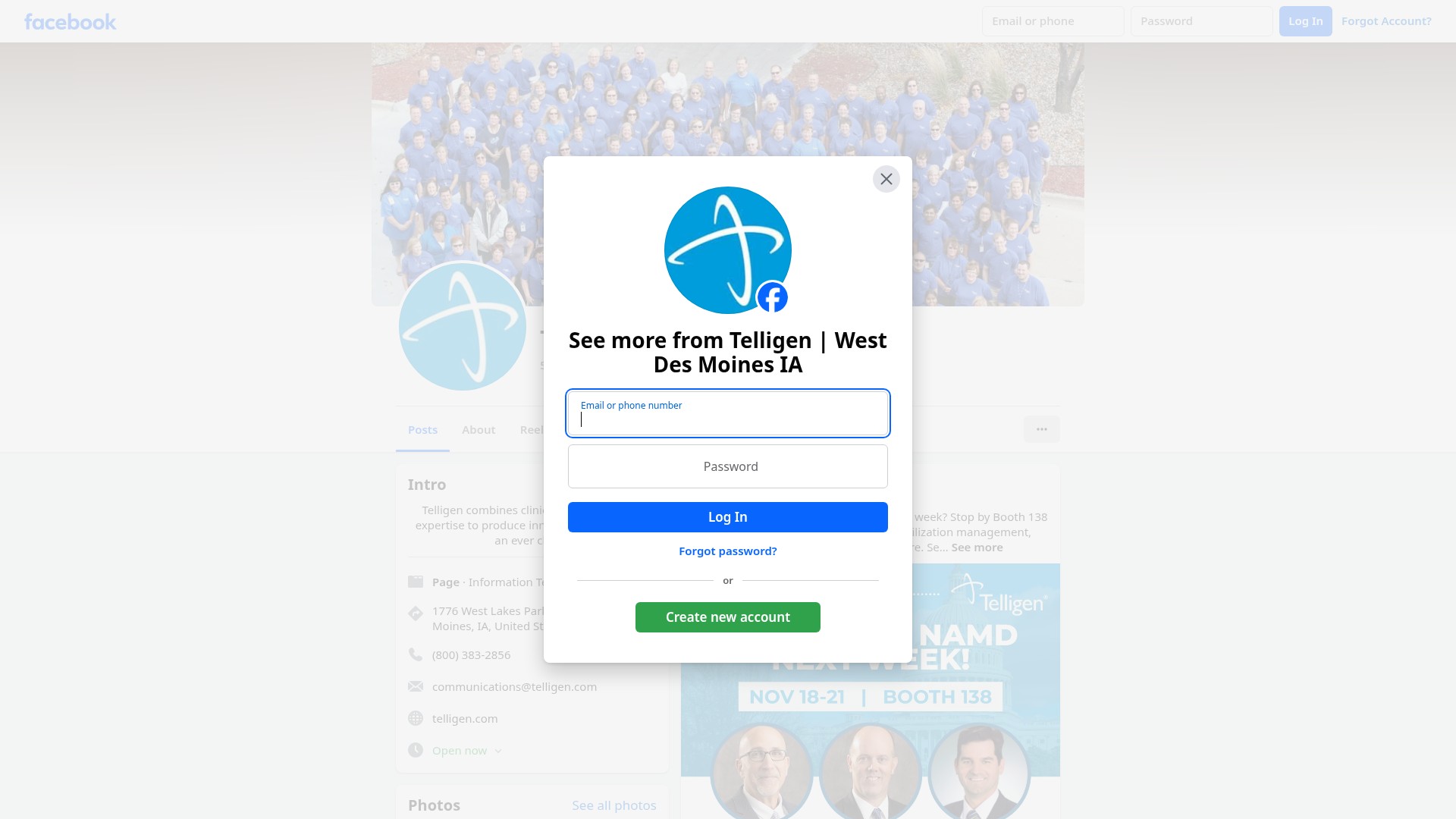 Screenshot of telligen.com