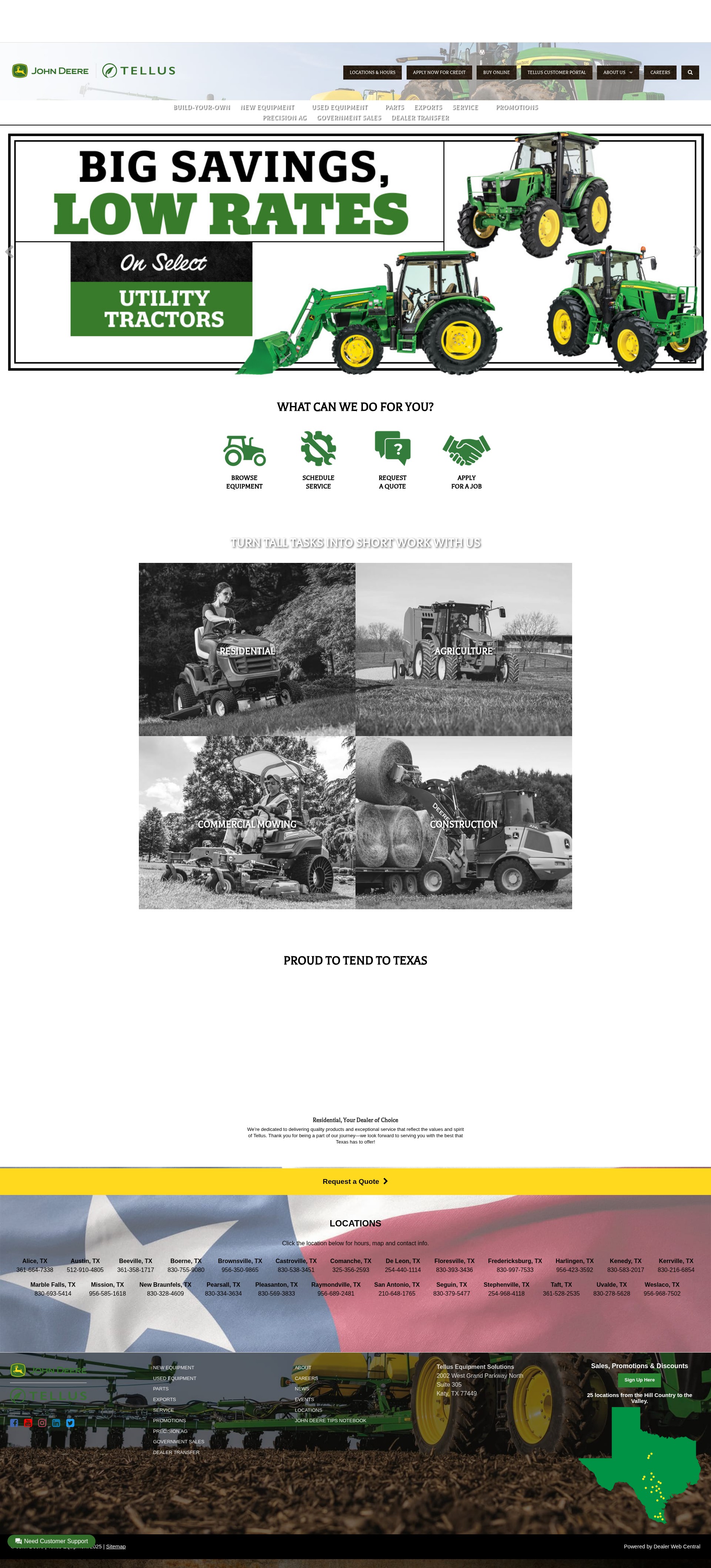 Screenshot of tellusequip.com