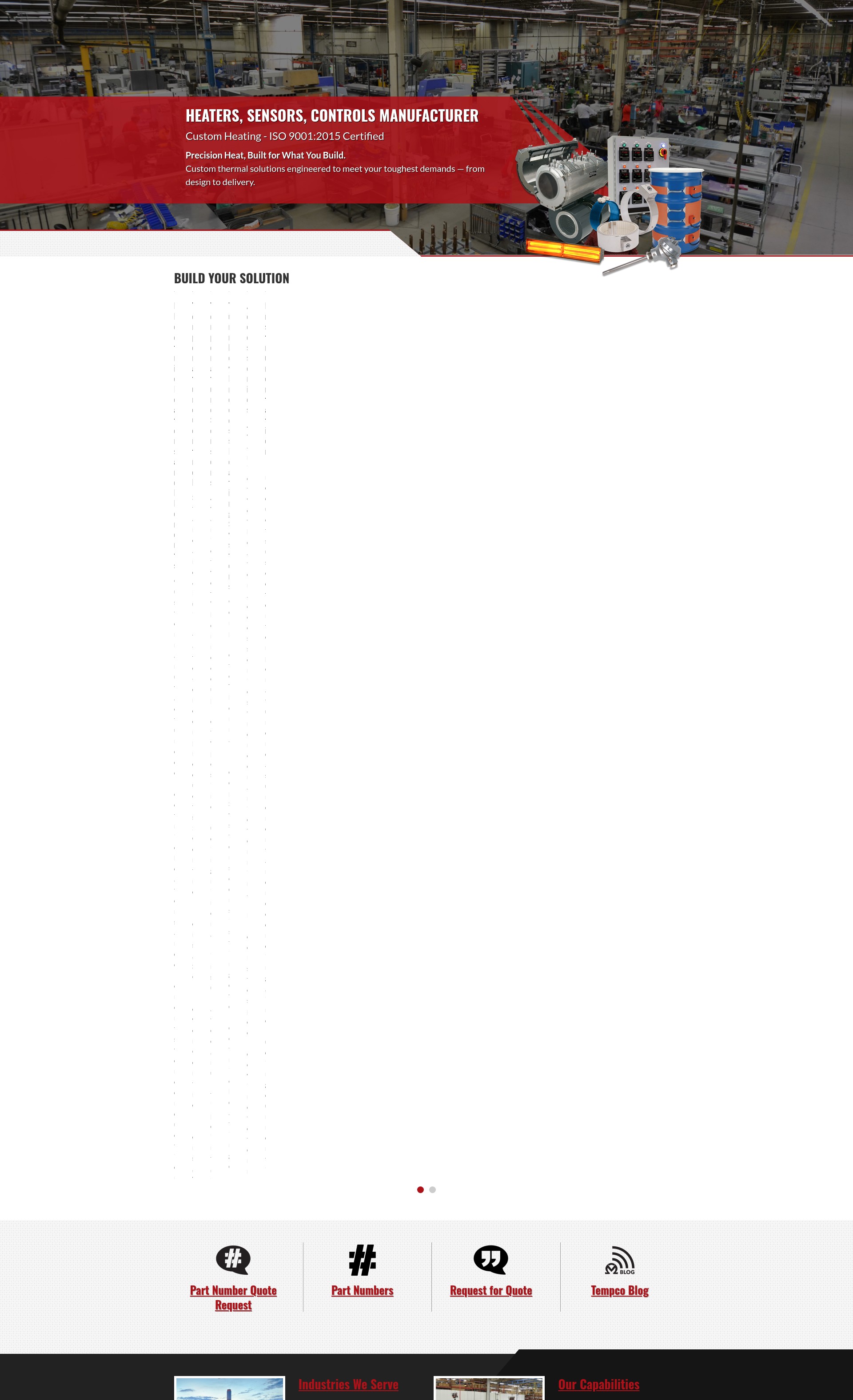 Screenshot of tempco.com