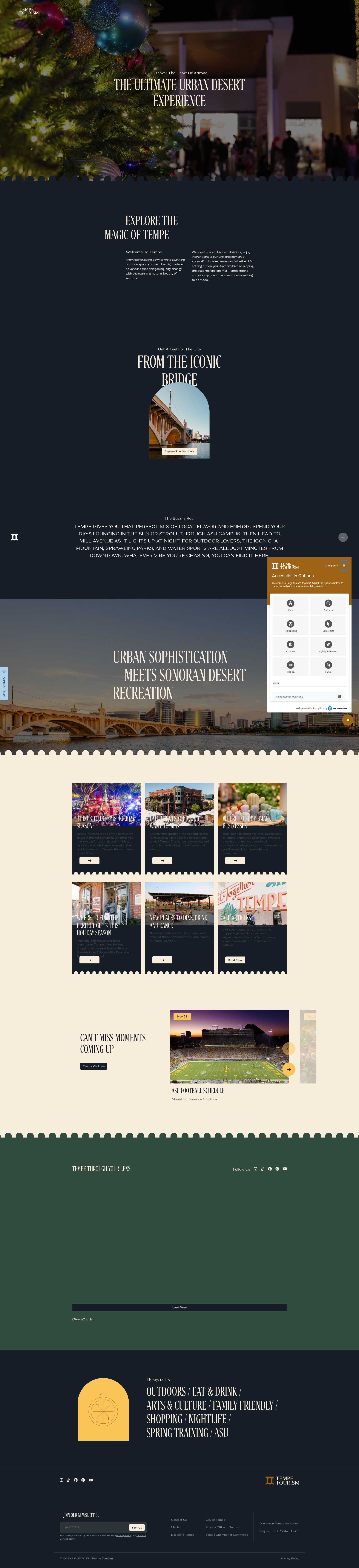 Screenshot of tempetourism.com