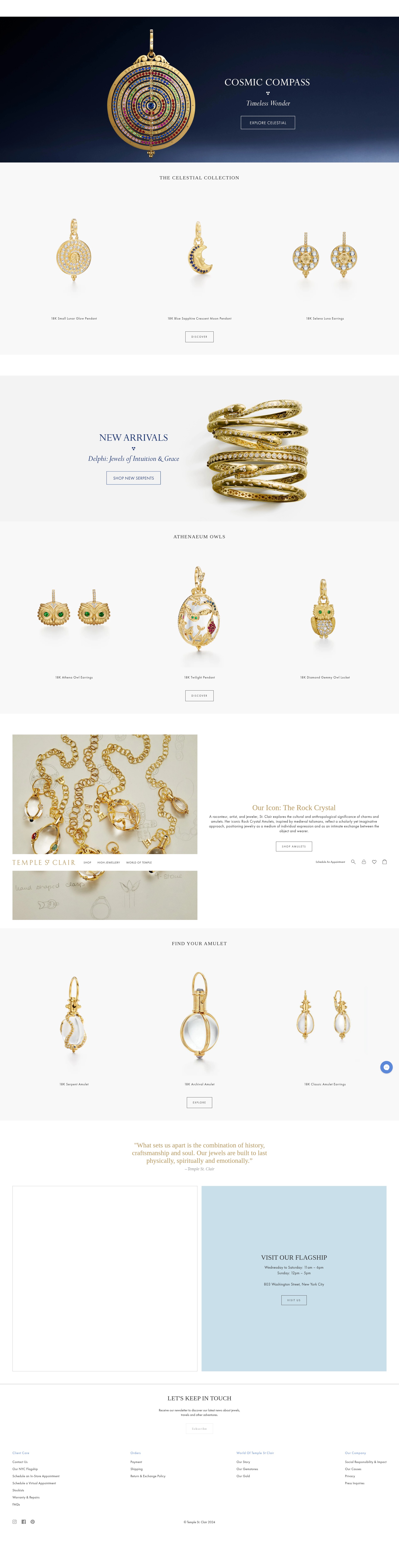 Screenshot of templestclair.com
