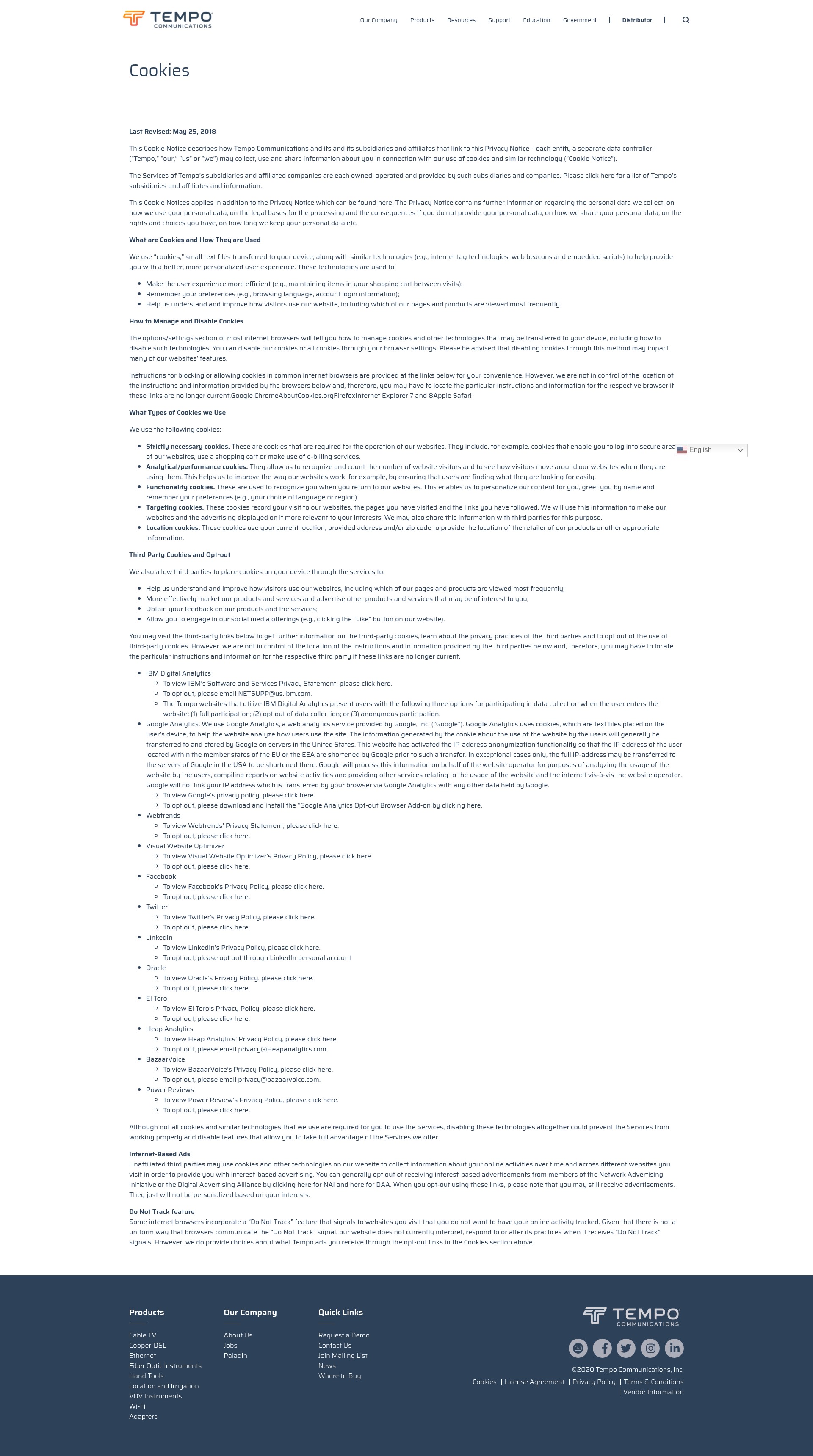 Screenshot of tempocom.com