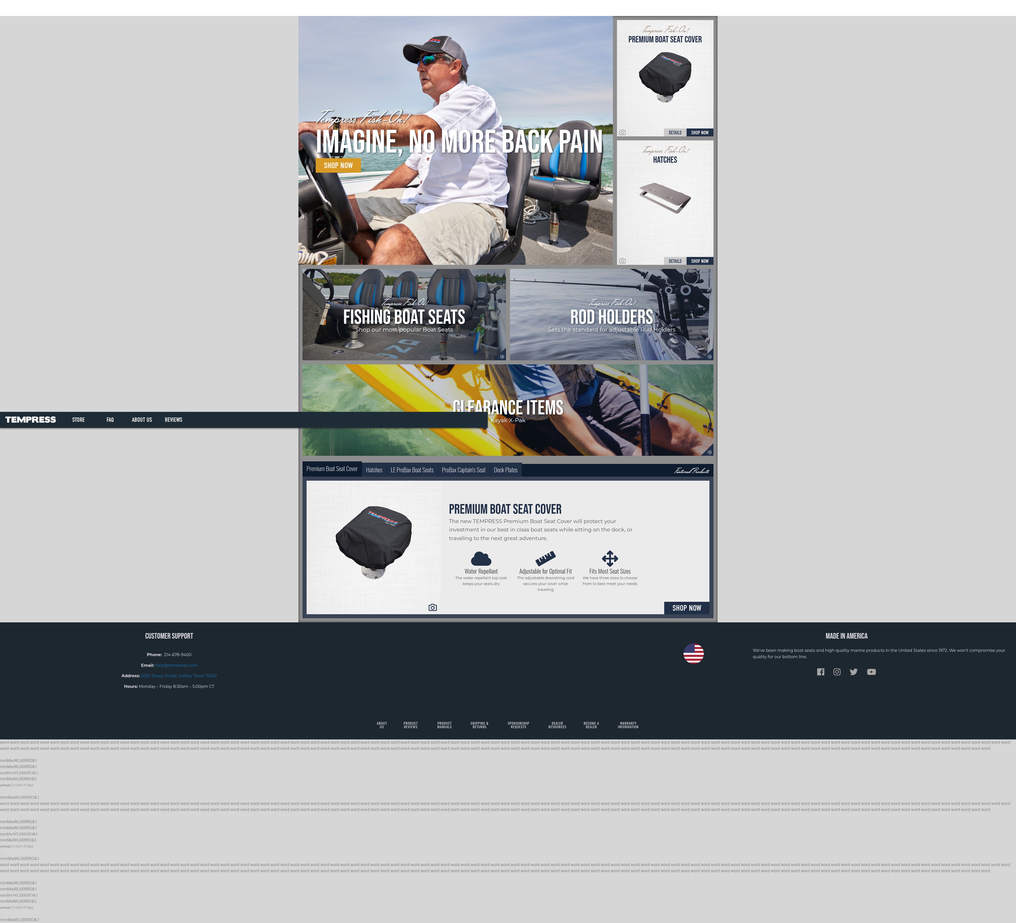 Screenshot of tempress.com