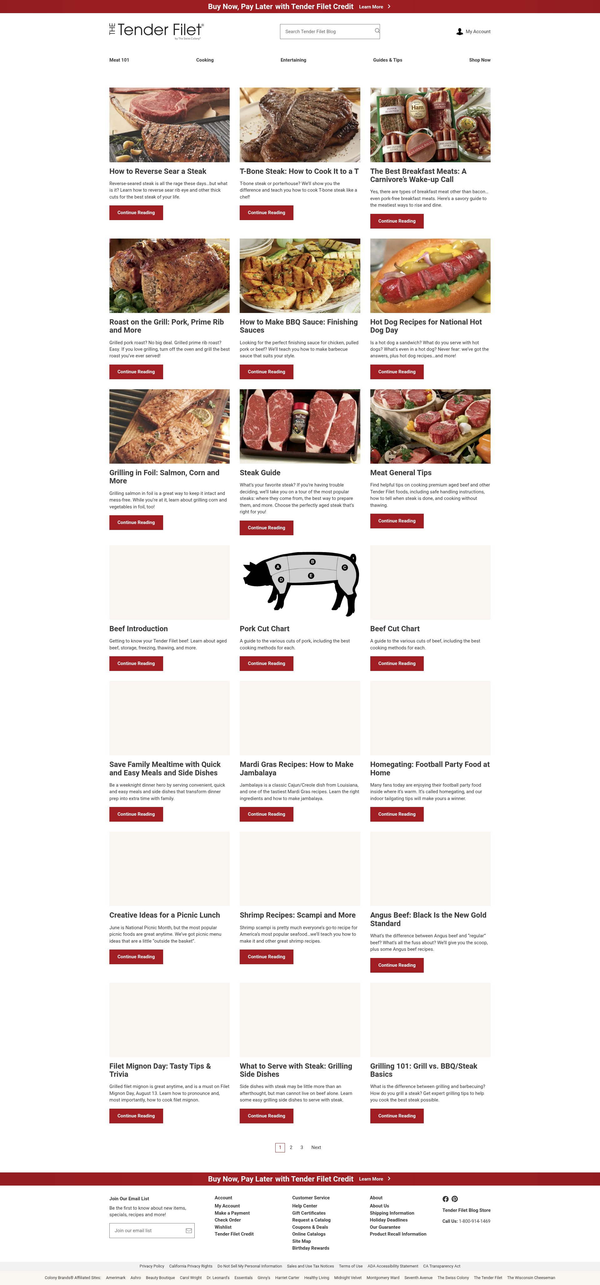 Screenshot of tenderfilet.com