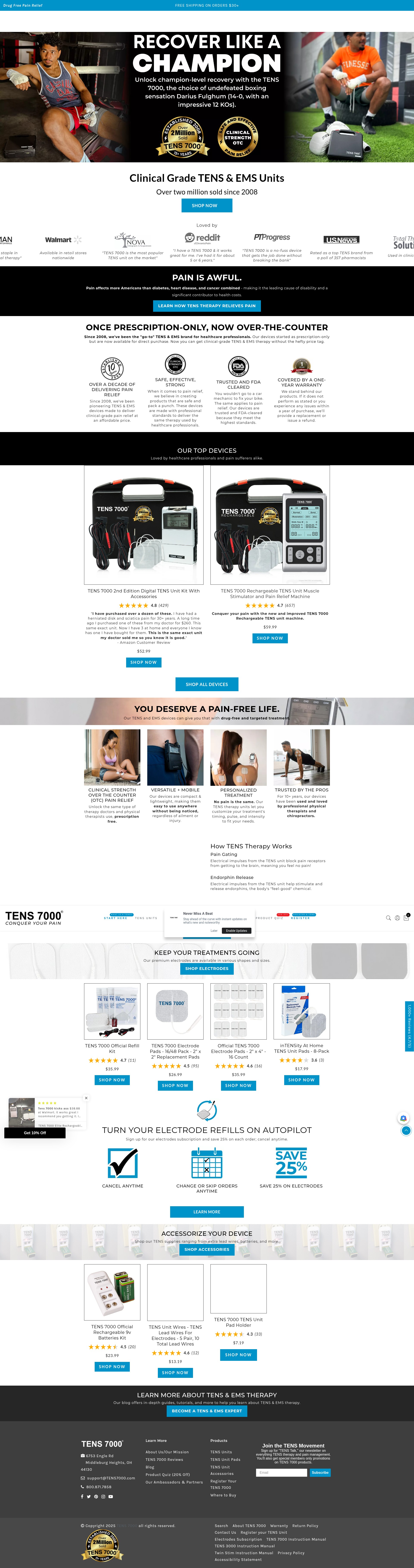 Screenshot of tens-7000.myshopify.com