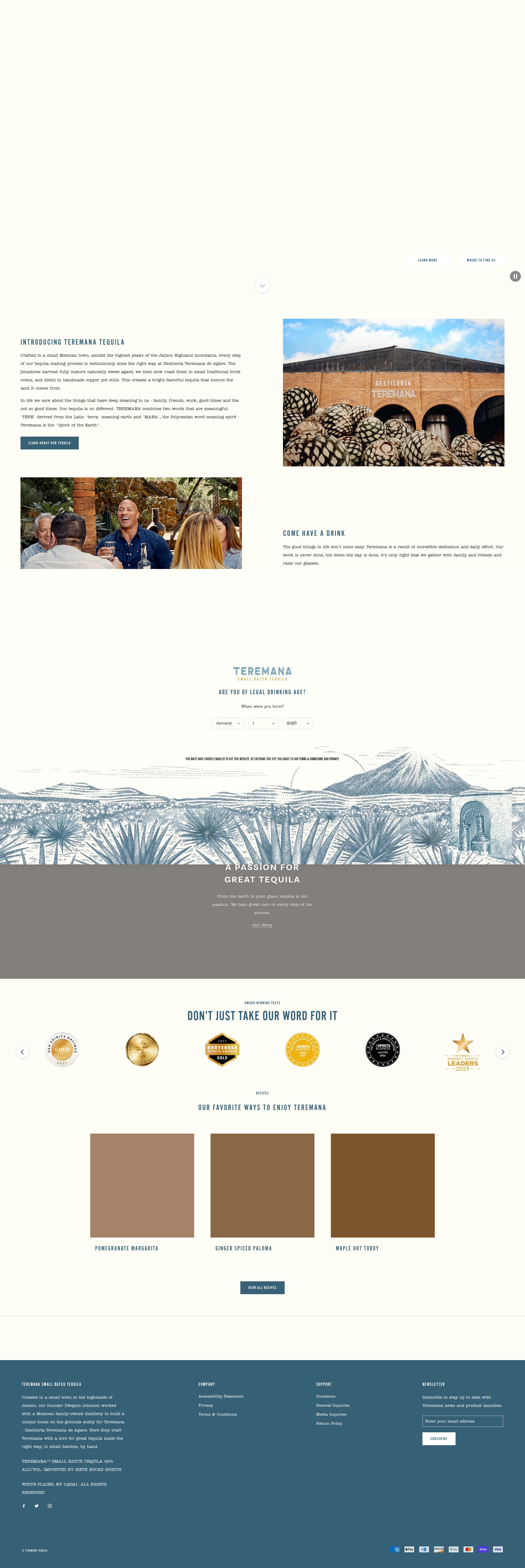 Screenshot of teremana.com