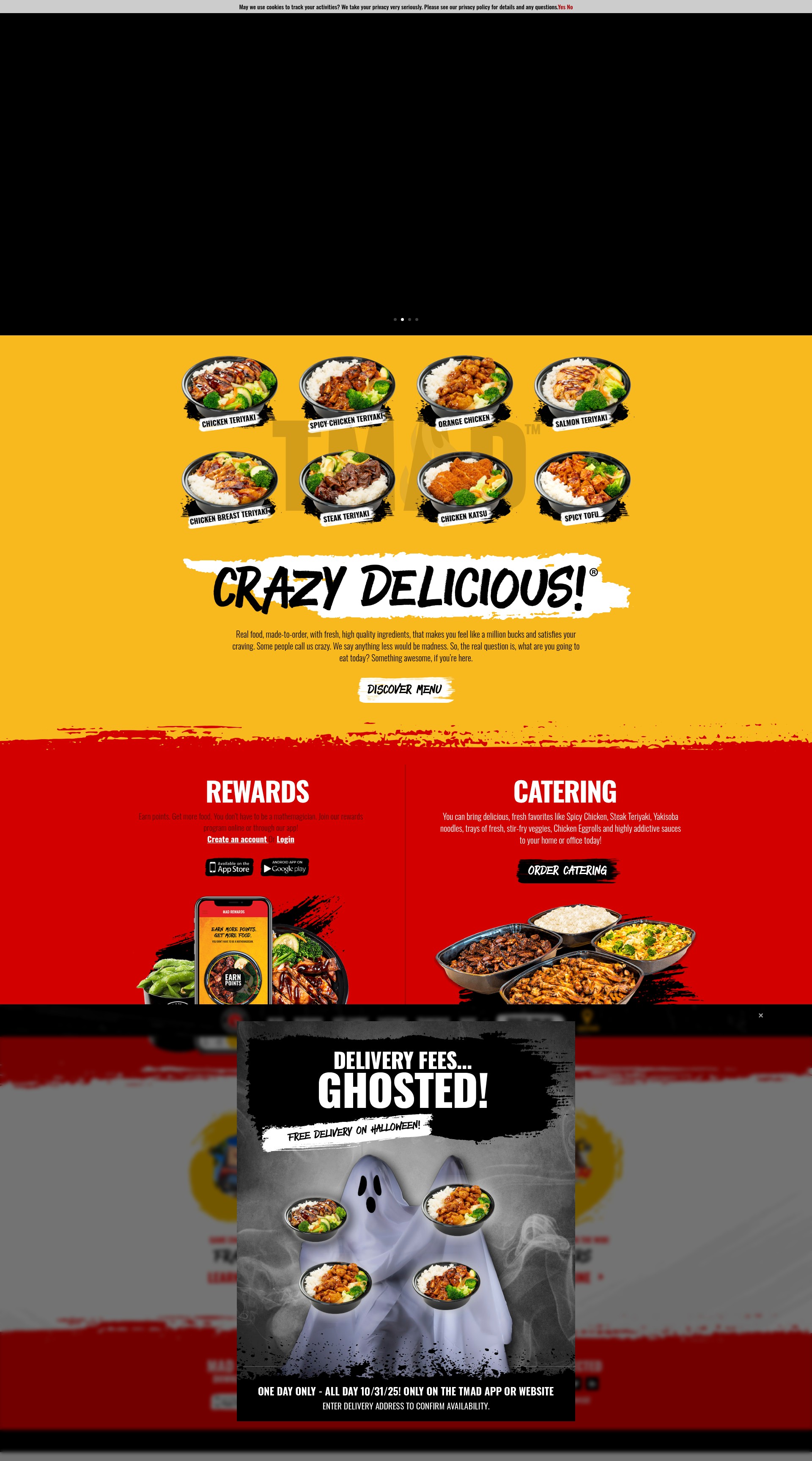Screenshot of teriyakimadness.com