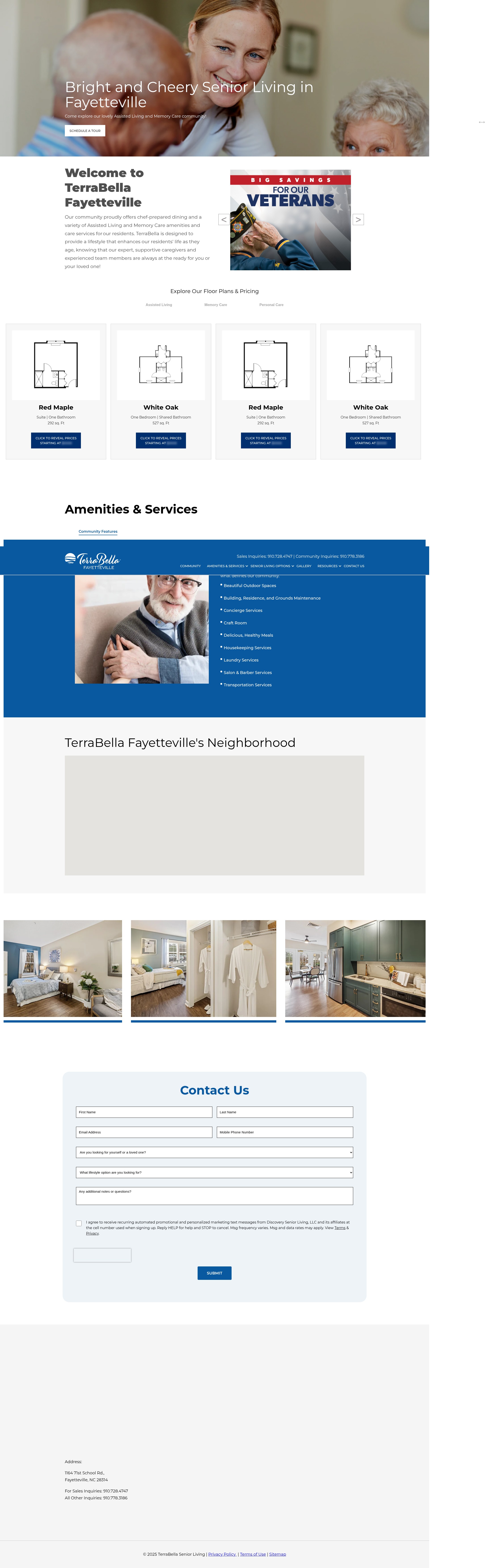 Screenshot of terrabellafayetteville.com