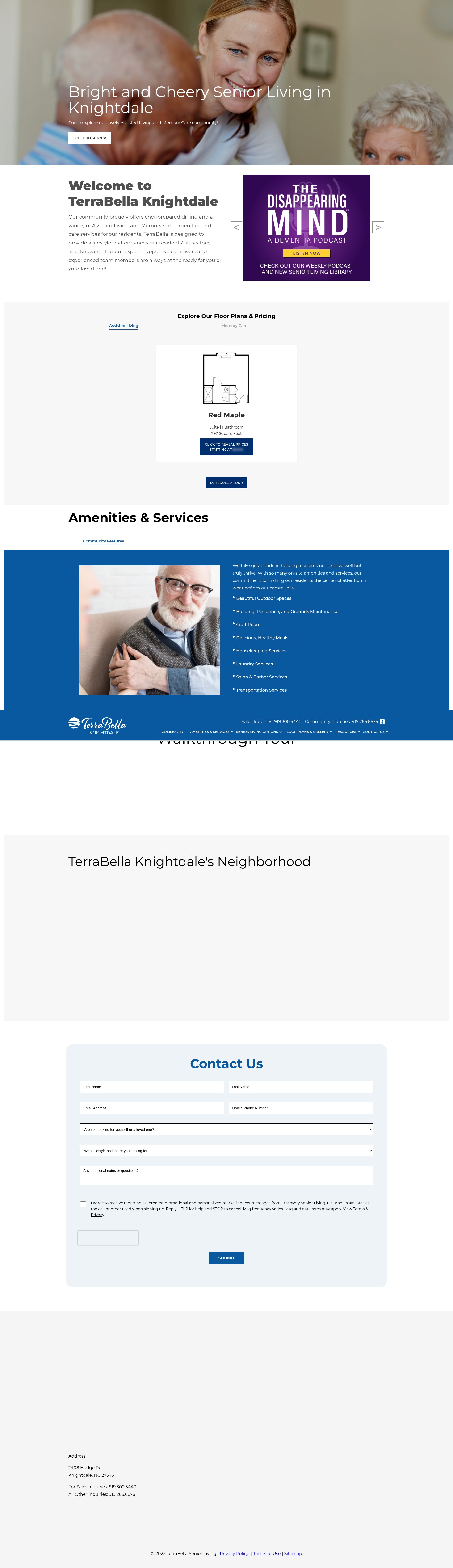 Screenshot of terrabellaknightdale.com