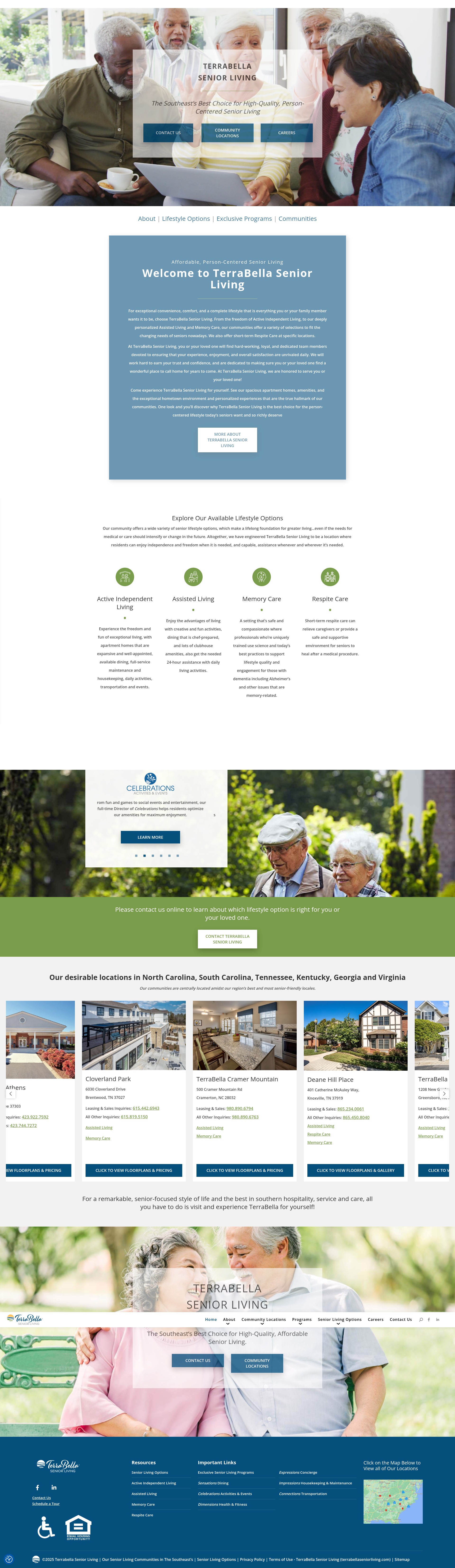 Screenshot of terrabellaseniorliving.com