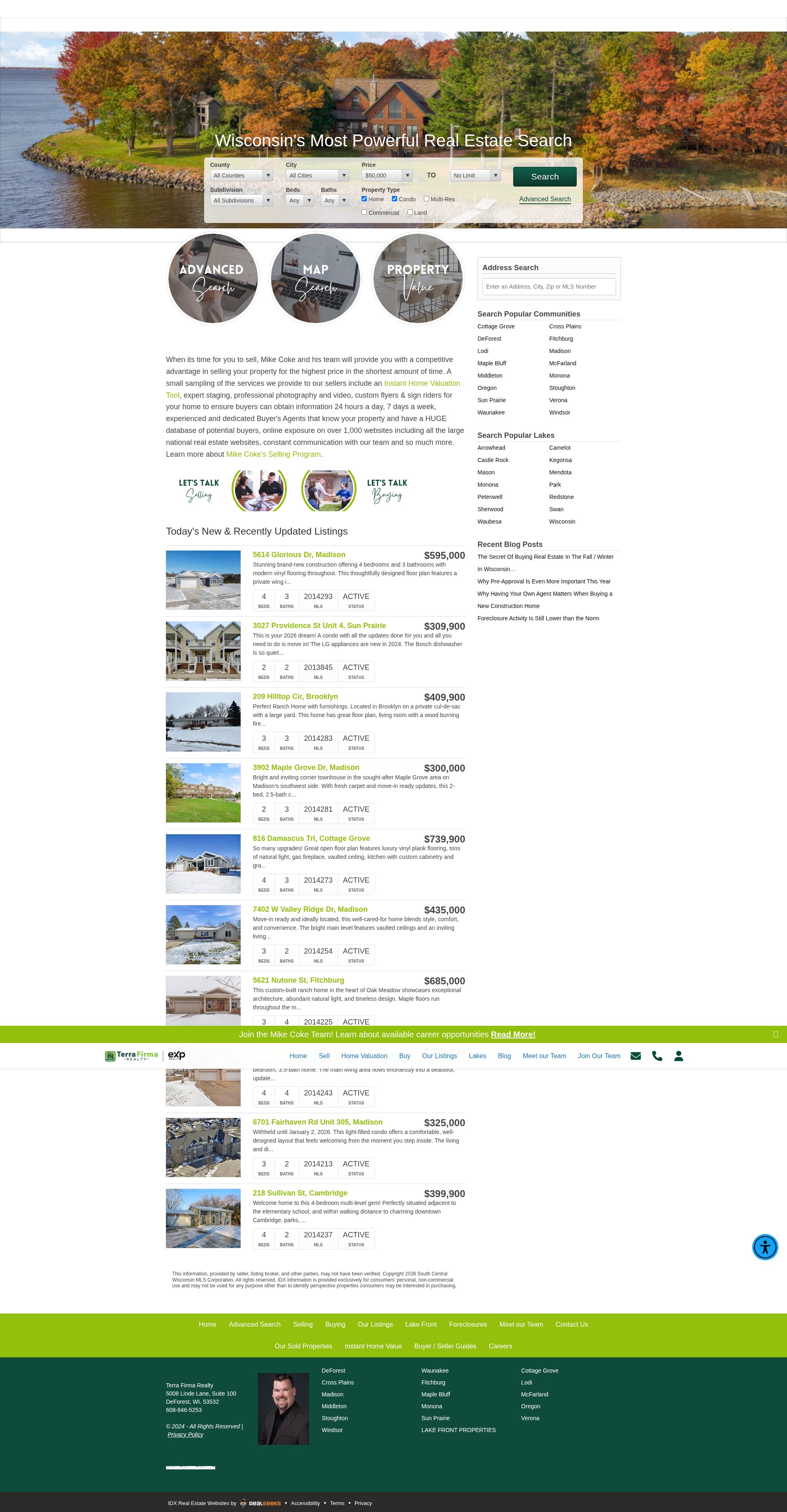 Screenshot of terrafirmarealtywi.hifello.com