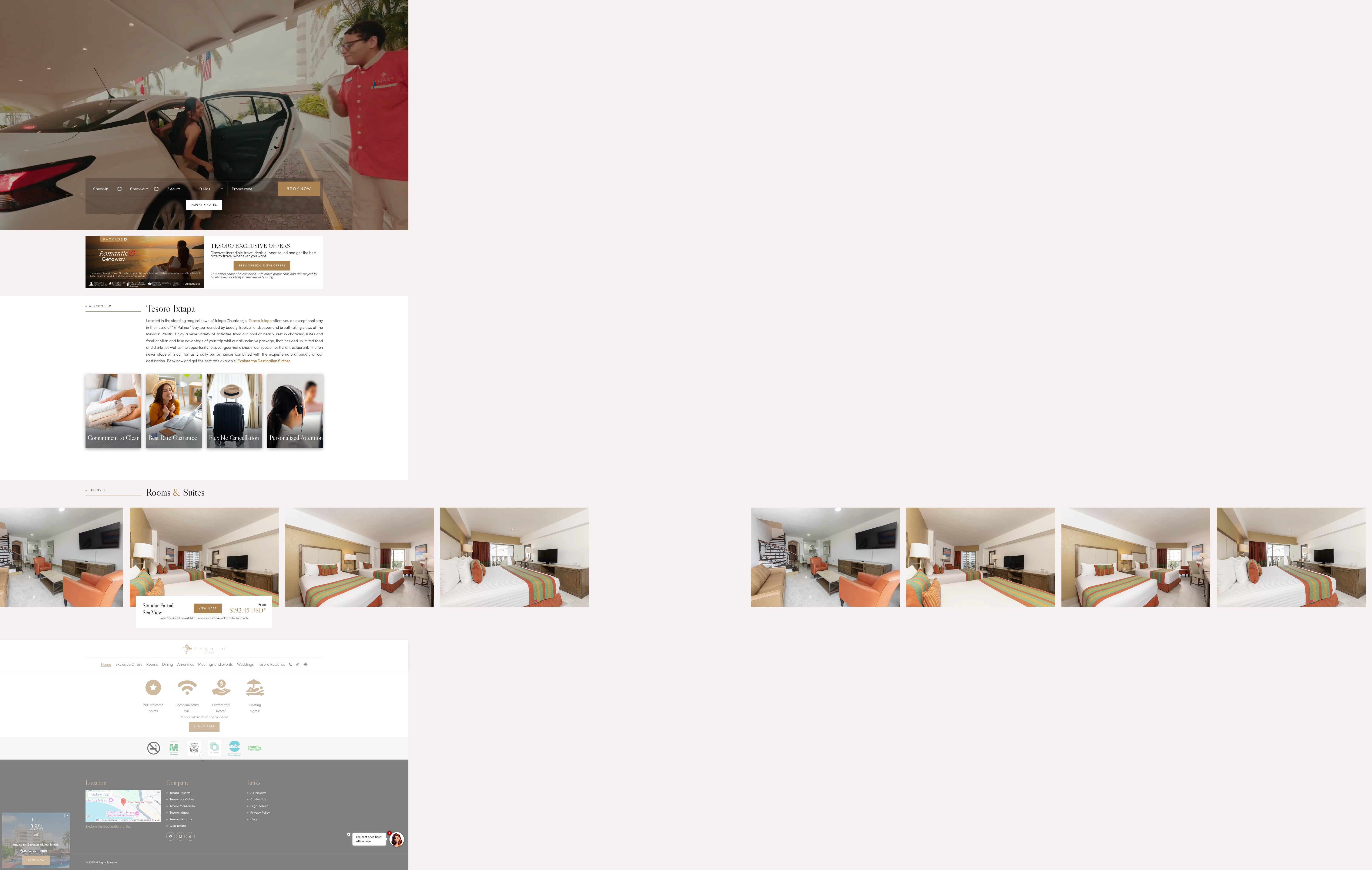 Screenshot of tesoroixtapa.com