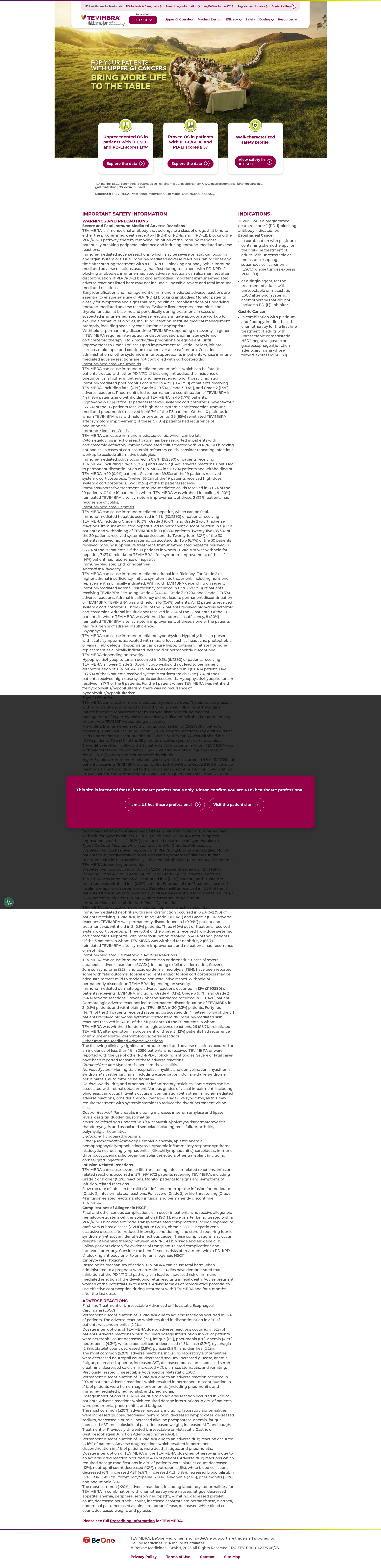 Screenshot of tevimbrahcp.com