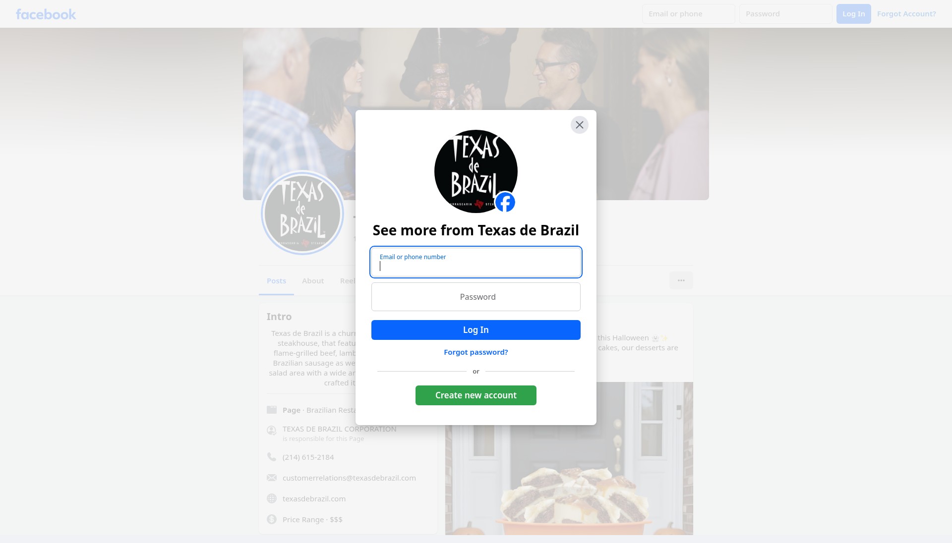 Screenshot of texasdebrazil.com