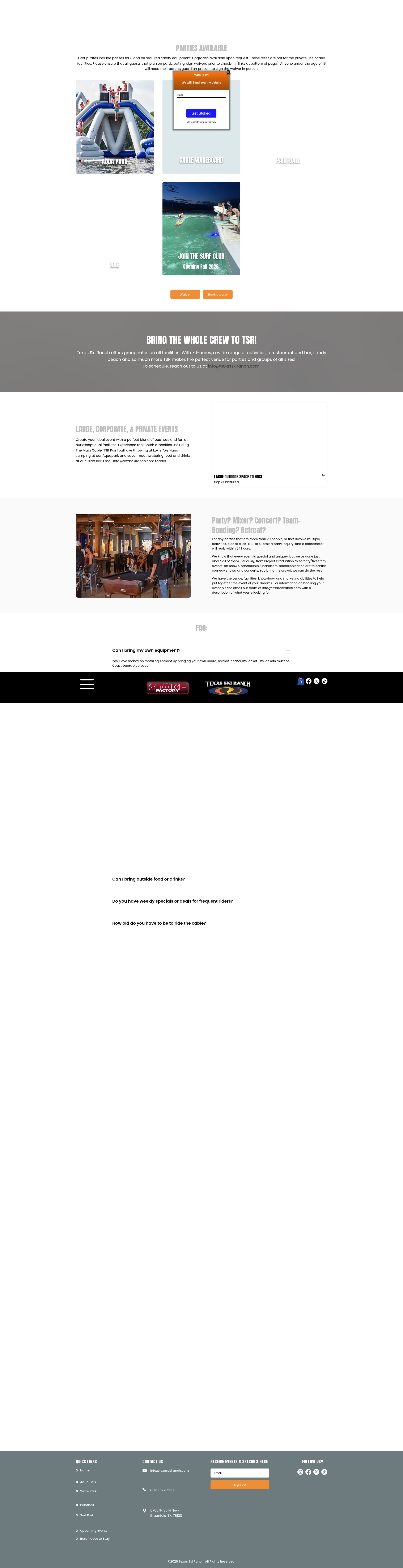 Screenshot of texasskiranch.com