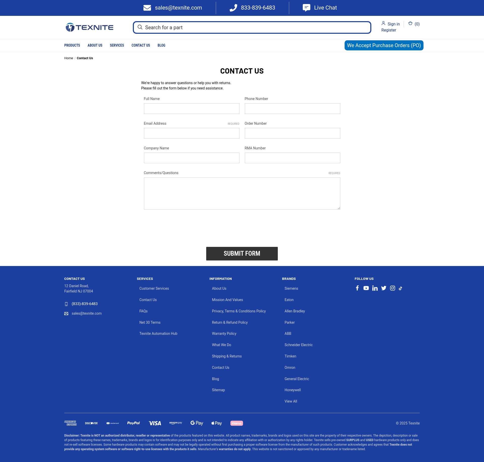 Screenshot of texnite.com