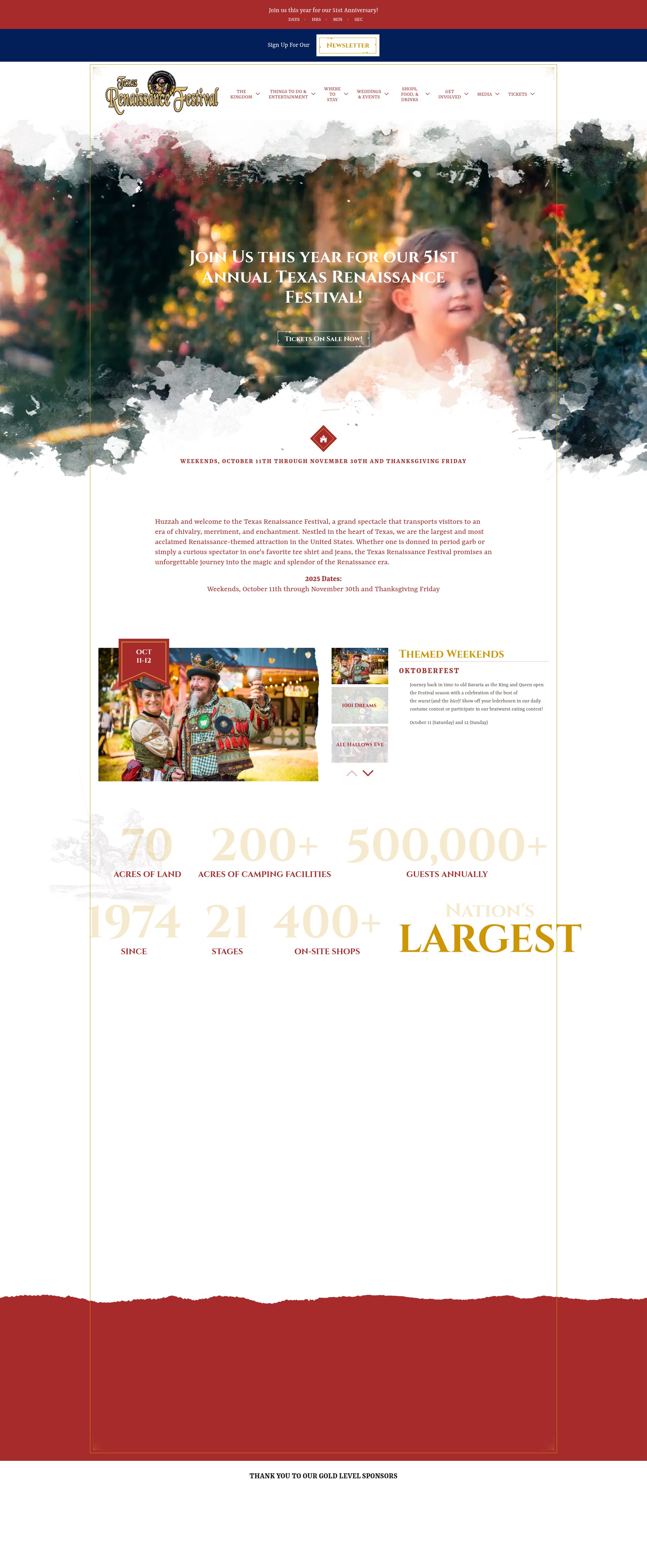 Screenshot of texrenfest.com