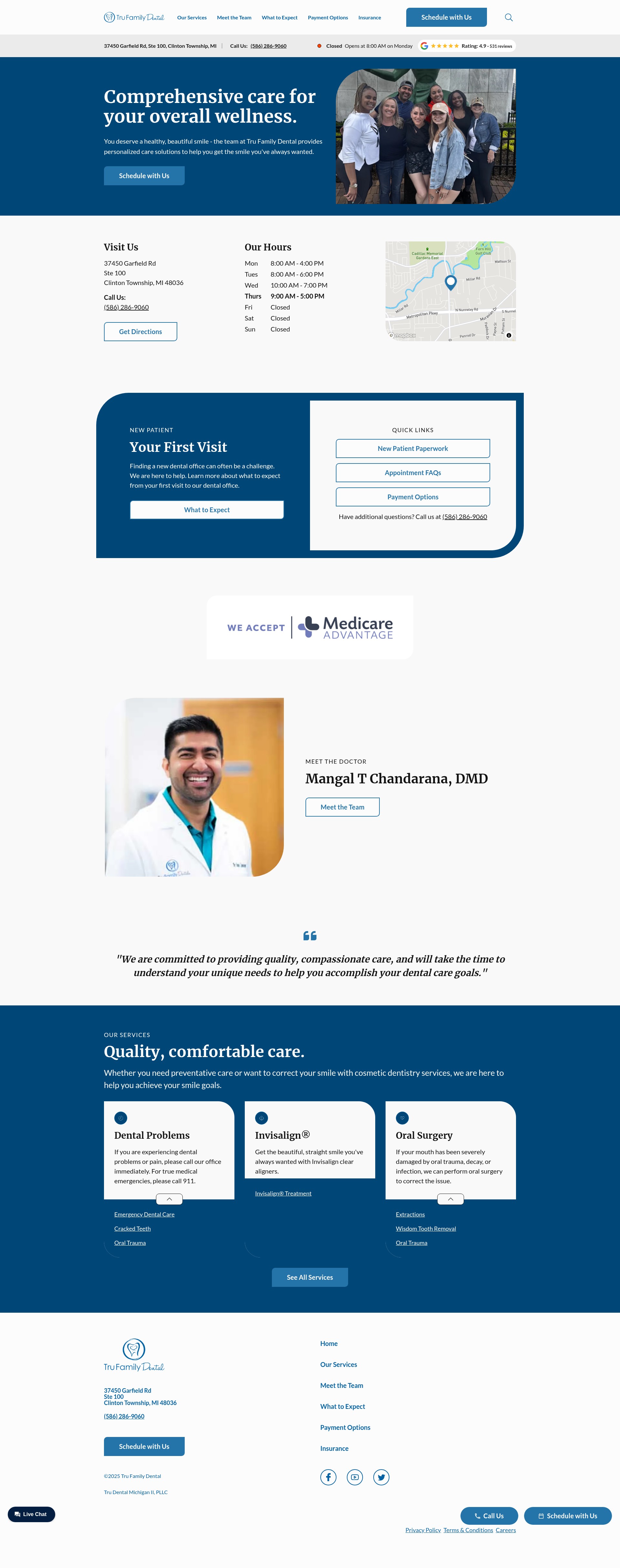Screenshot of tfdclintontownship.com