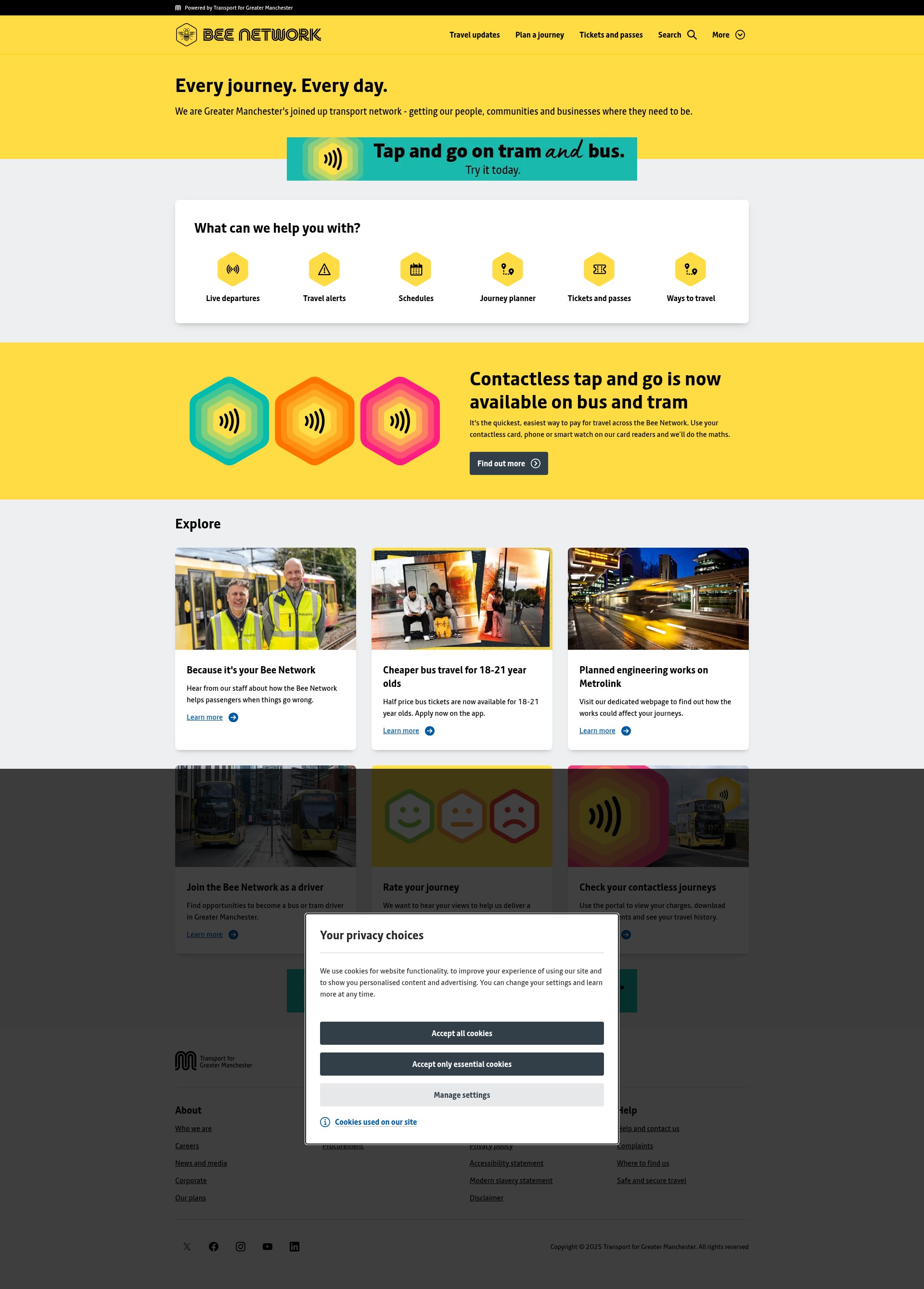 Screenshot of tfgm.com