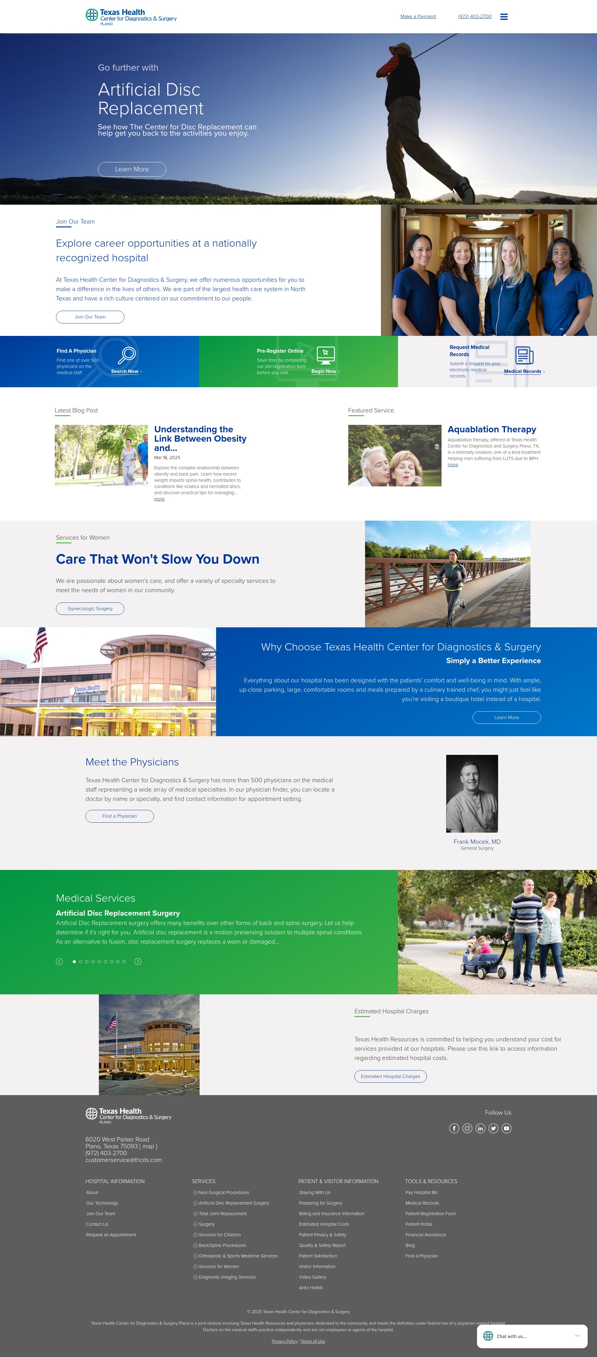 Screenshot of thcds.com