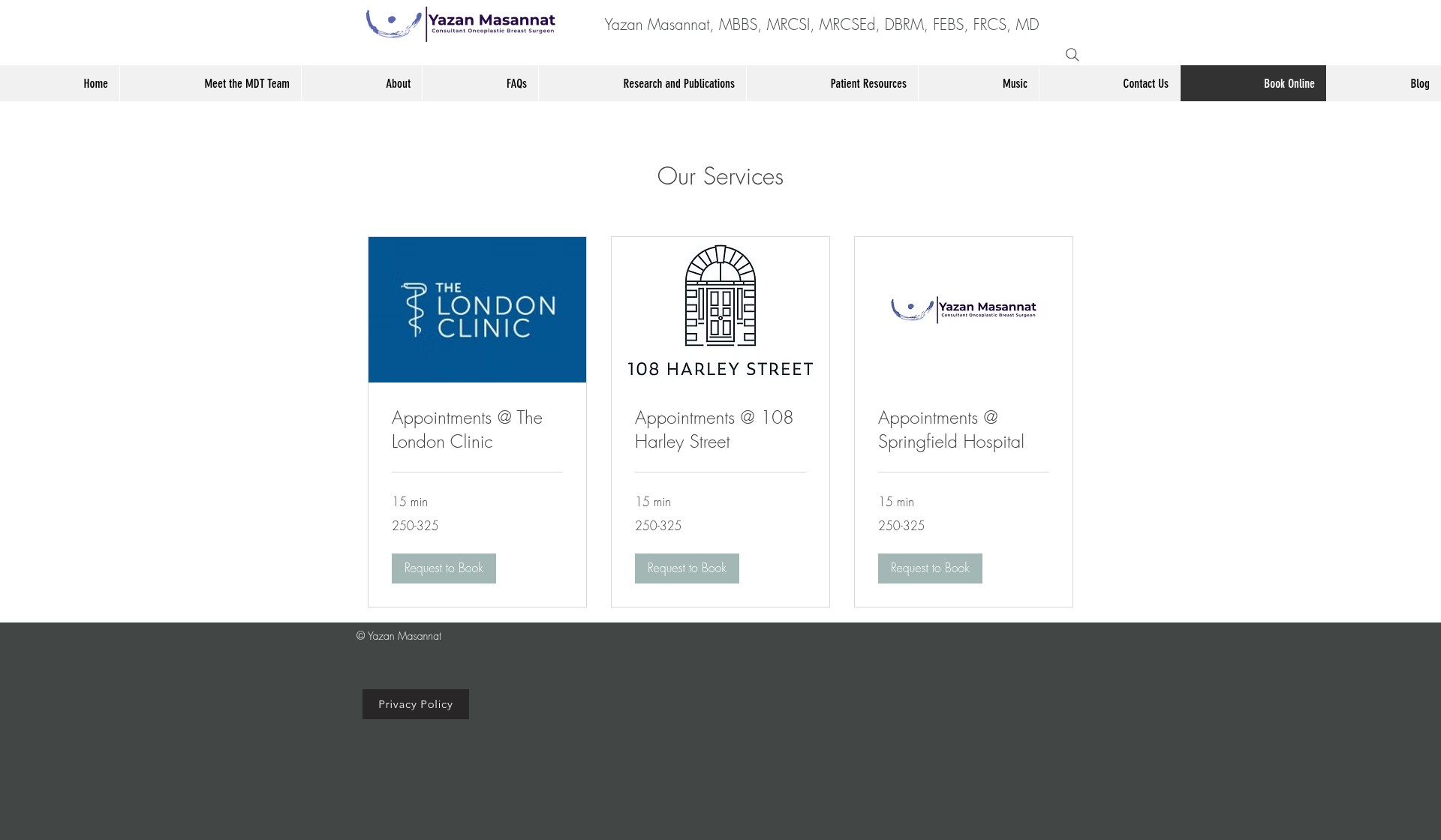 Screenshot of the-breastsurgeon.com