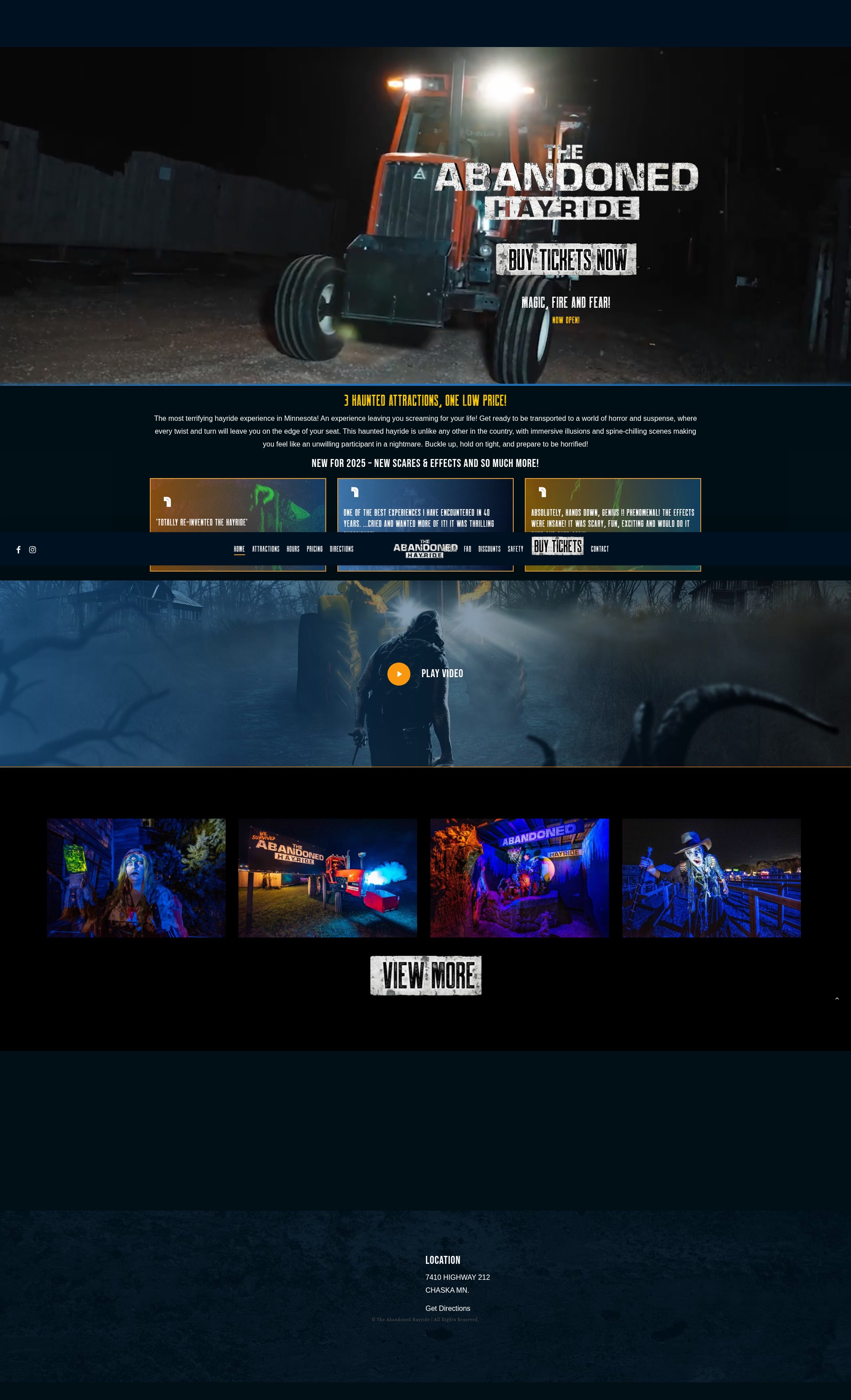 Screenshot of theabandonedhayride.com