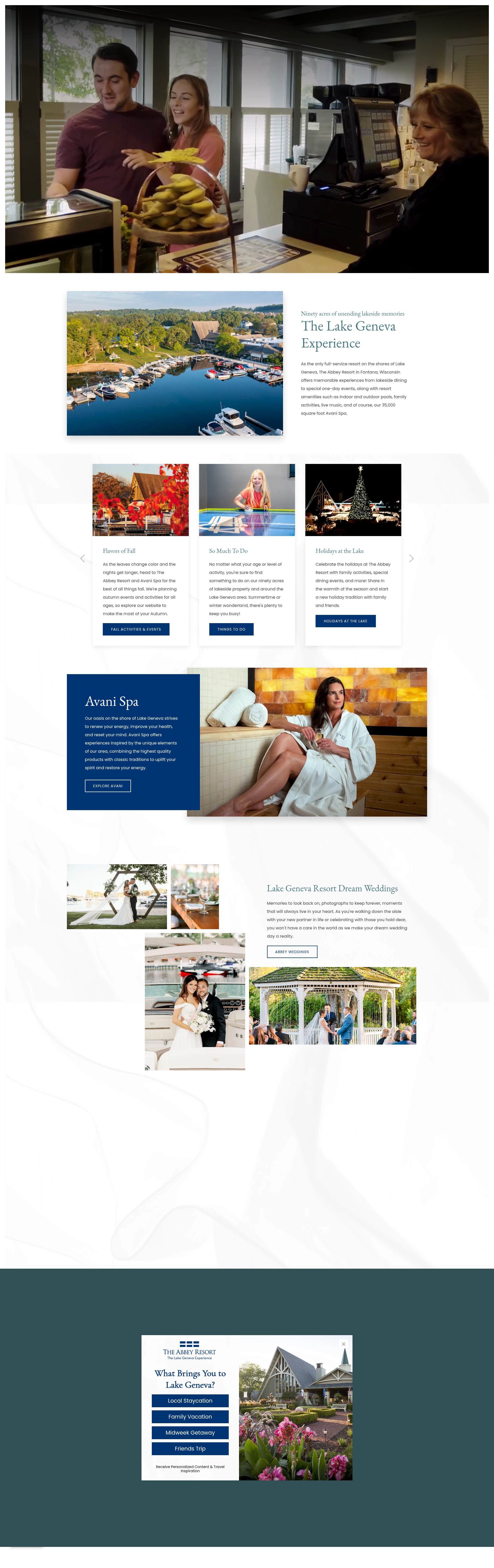 Screenshot of theabbeyresort.com