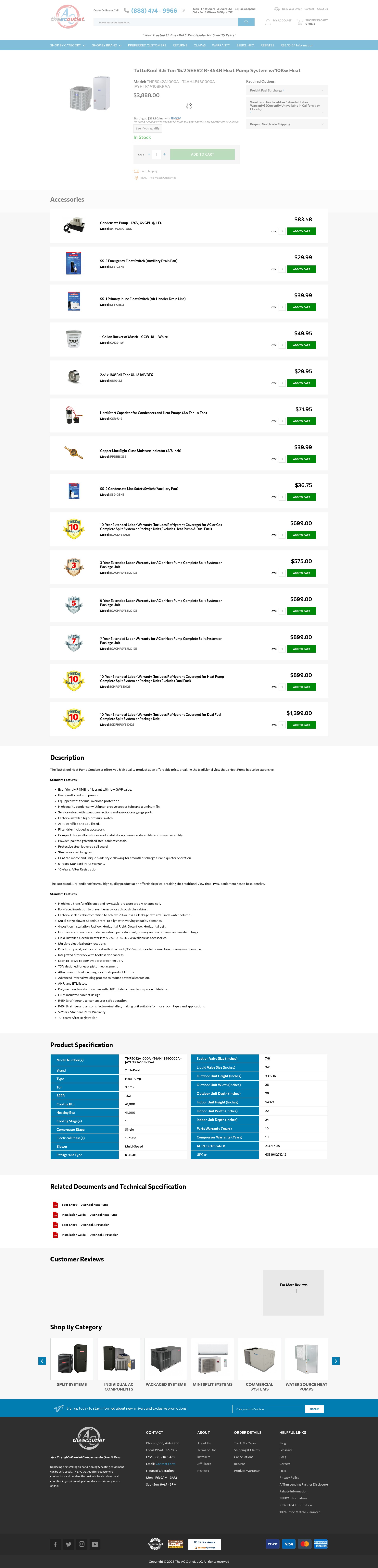 Screenshot of theacoutlet.com
