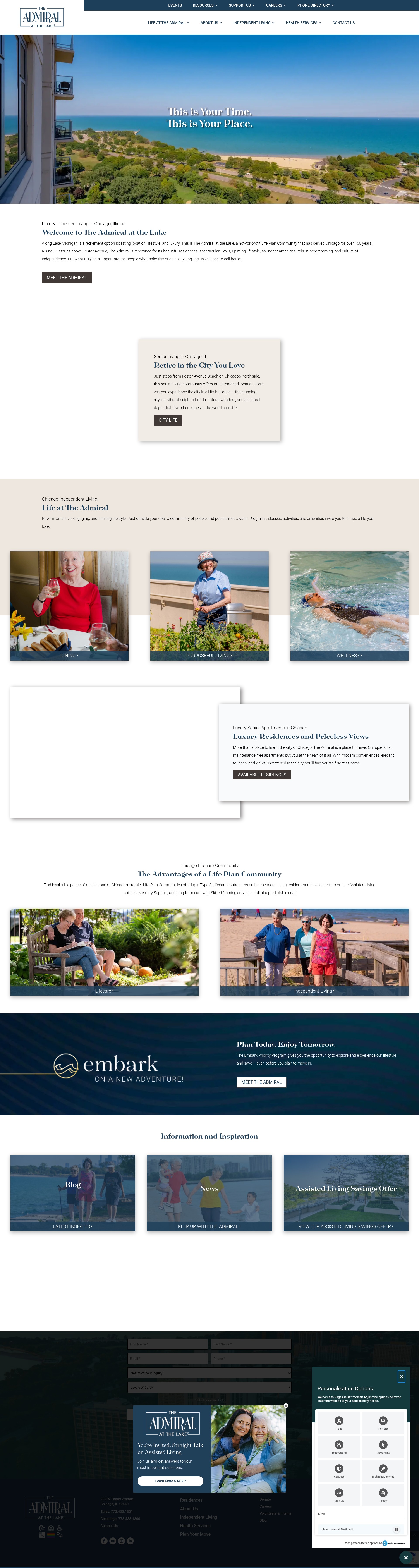 Screenshot of theadmiral.org