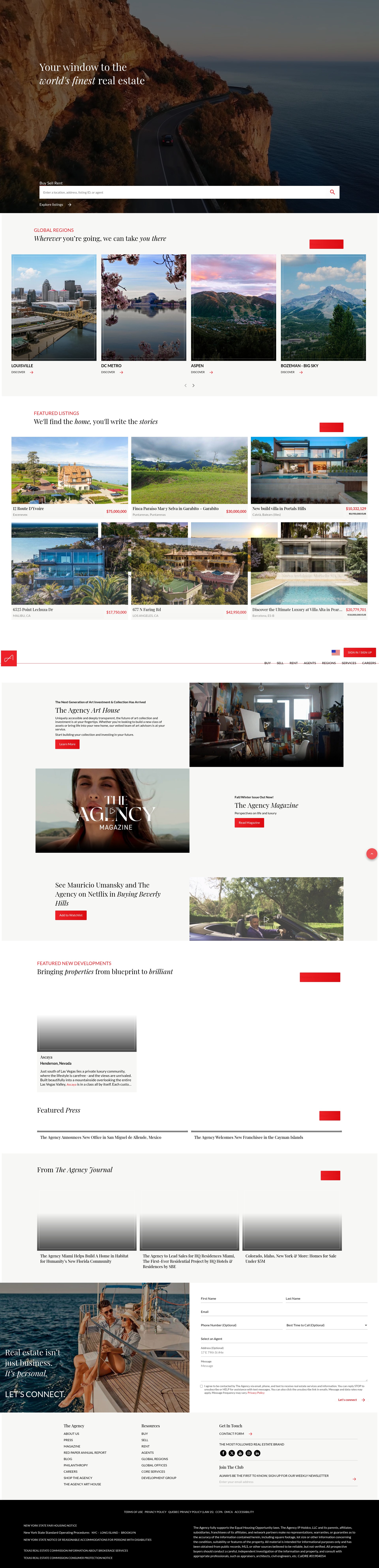 Screenshot of theagencyre.com