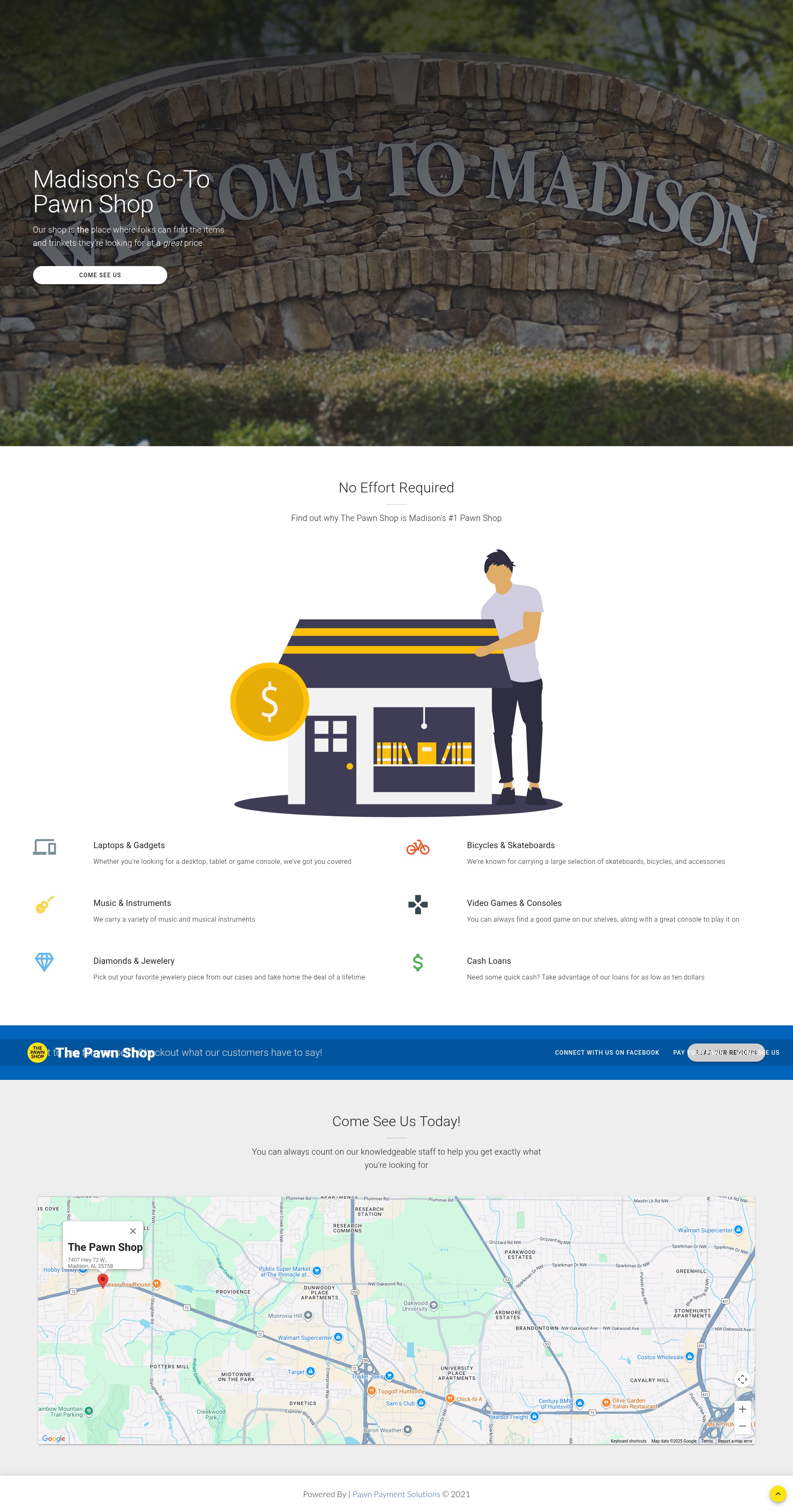 Screenshot of thealabamapawnshop.com