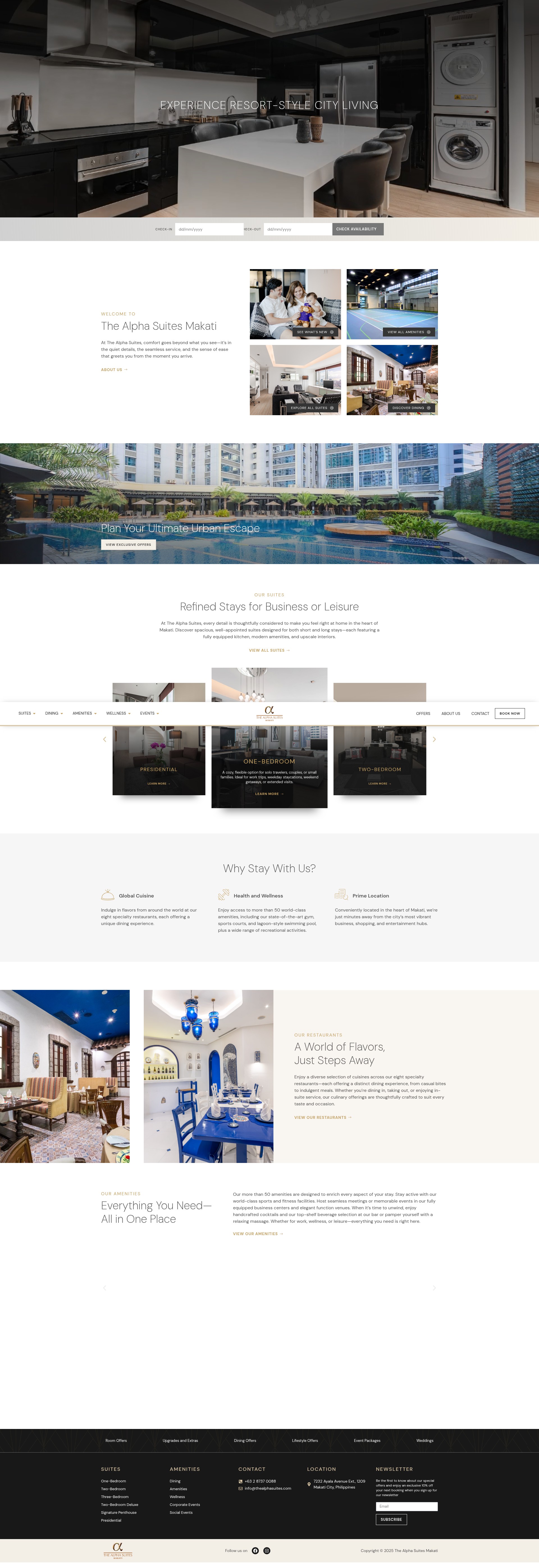 Screenshot of thealphasuites.com