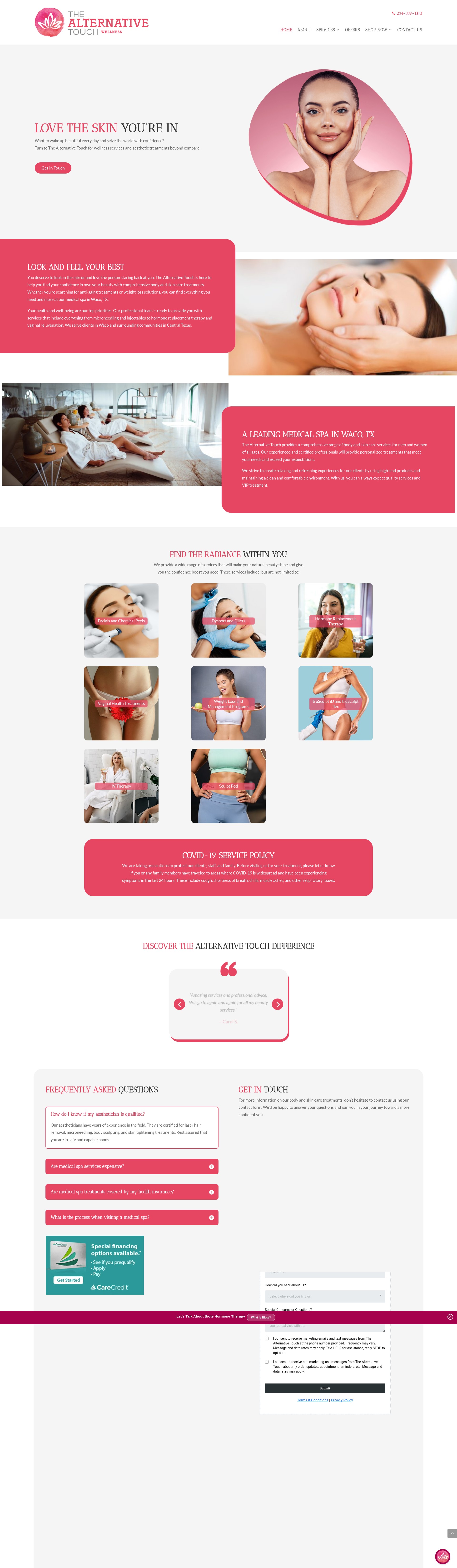 Screenshot of thealternativetouch.com