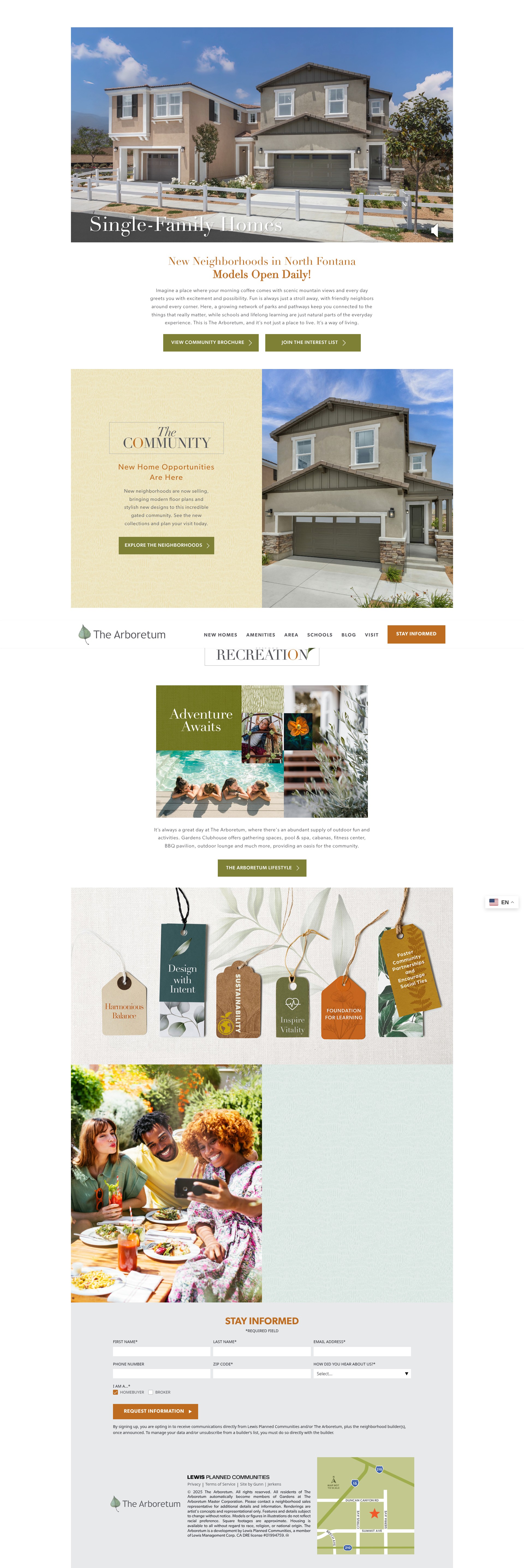 Screenshot of thearboretumliving.com