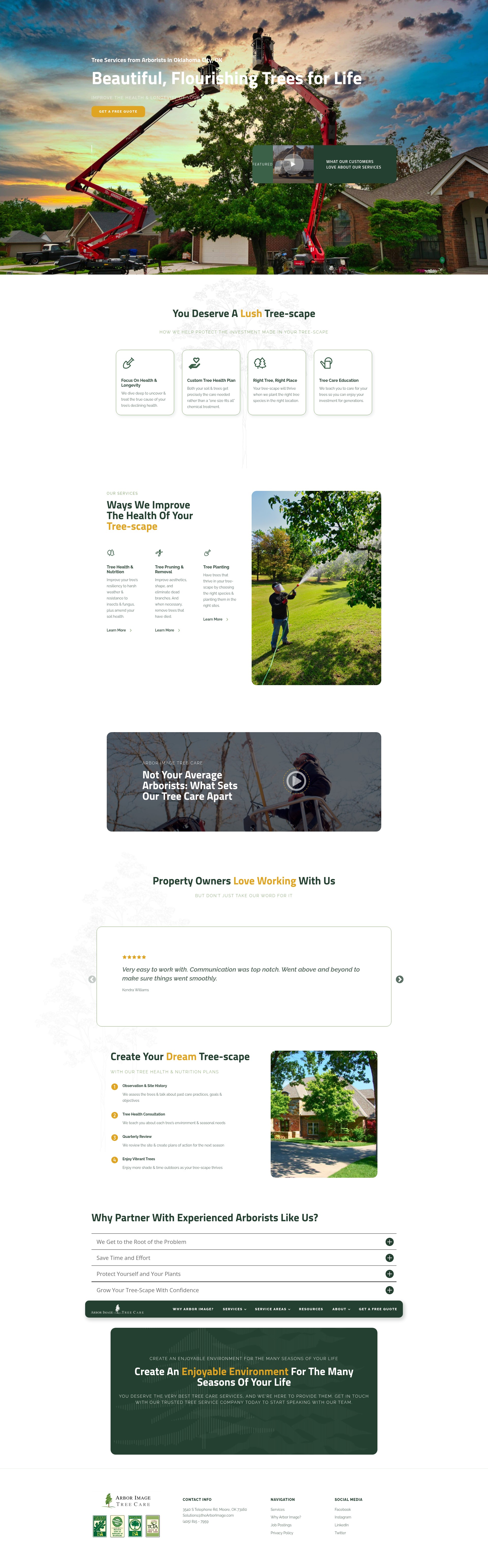 Screenshot of thearborimage.com