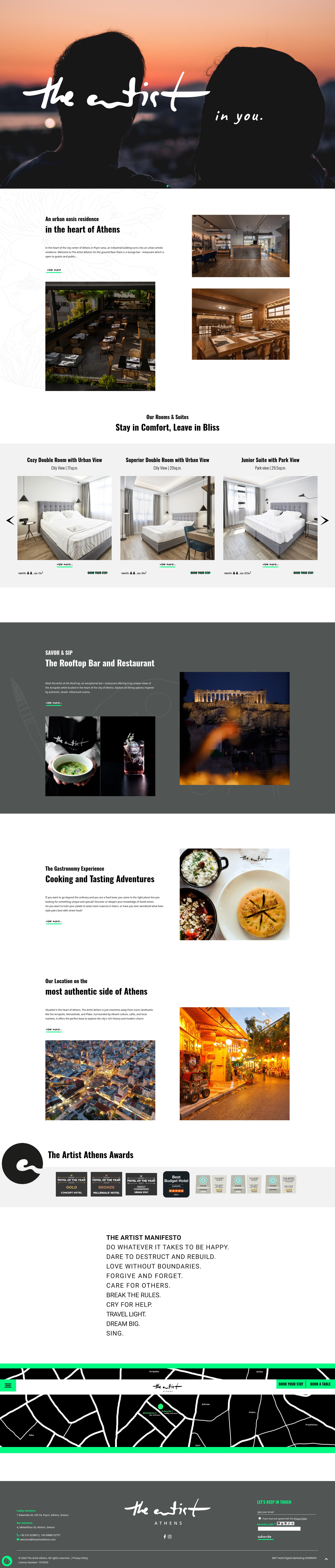 Screenshot of theartistathens.com