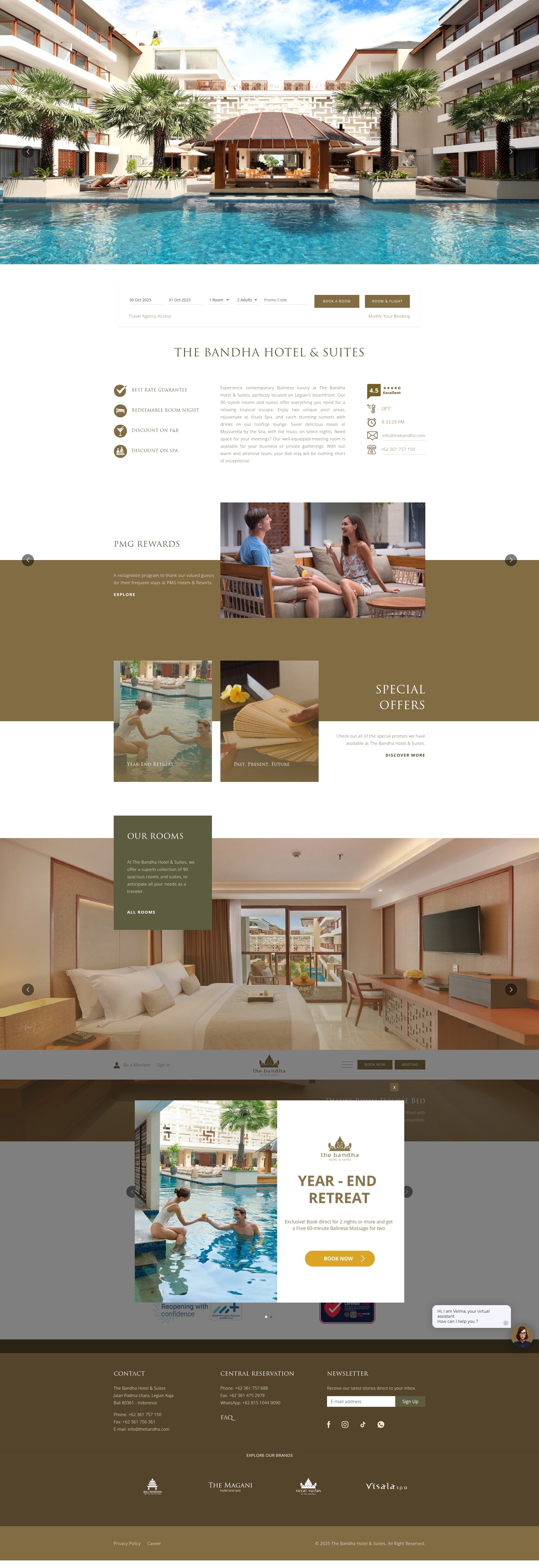 Screenshot of thebandha.com