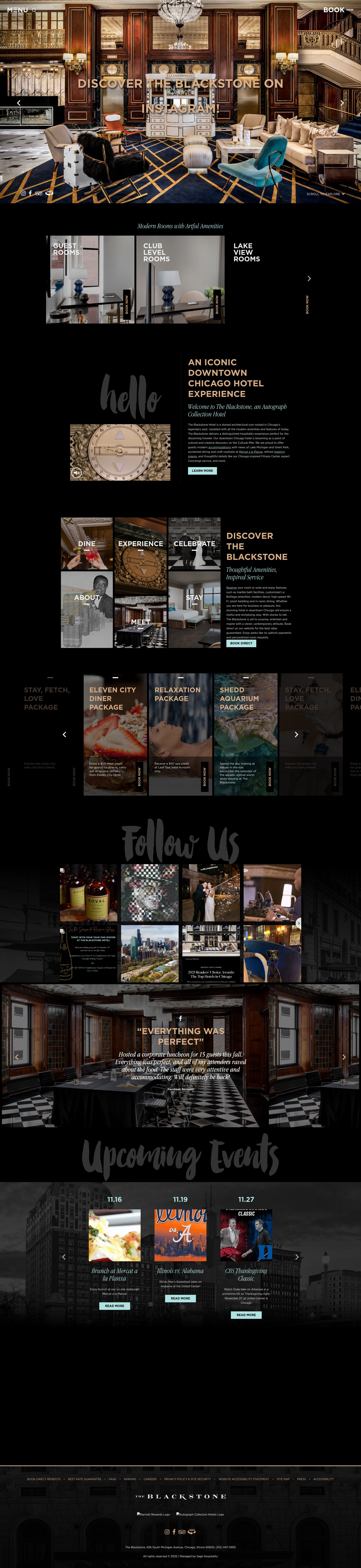 Screenshot of theblackstonehotel.com