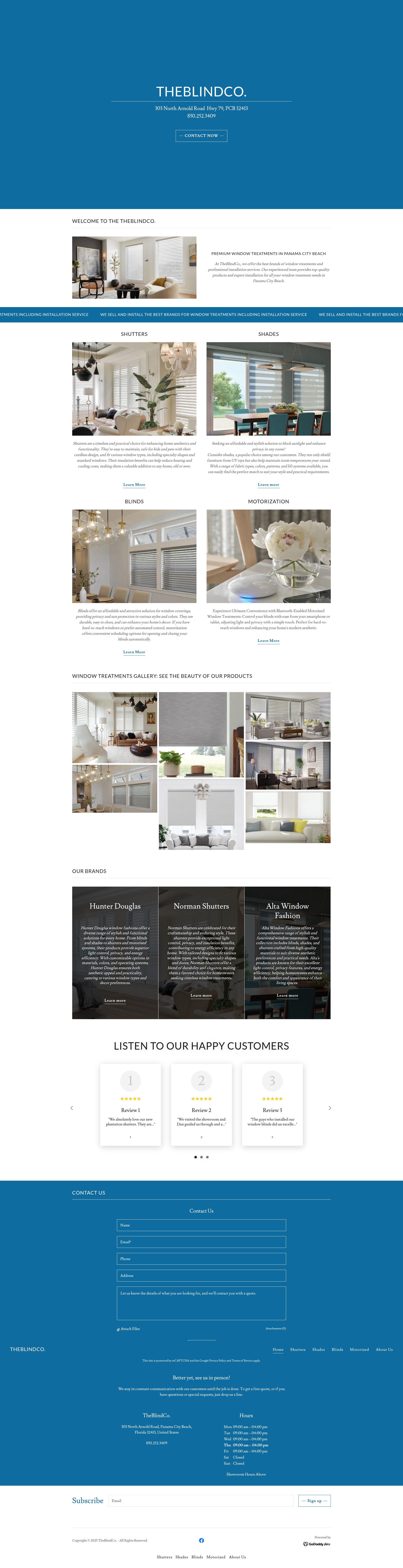 Screenshot of theblindcopcb.com
