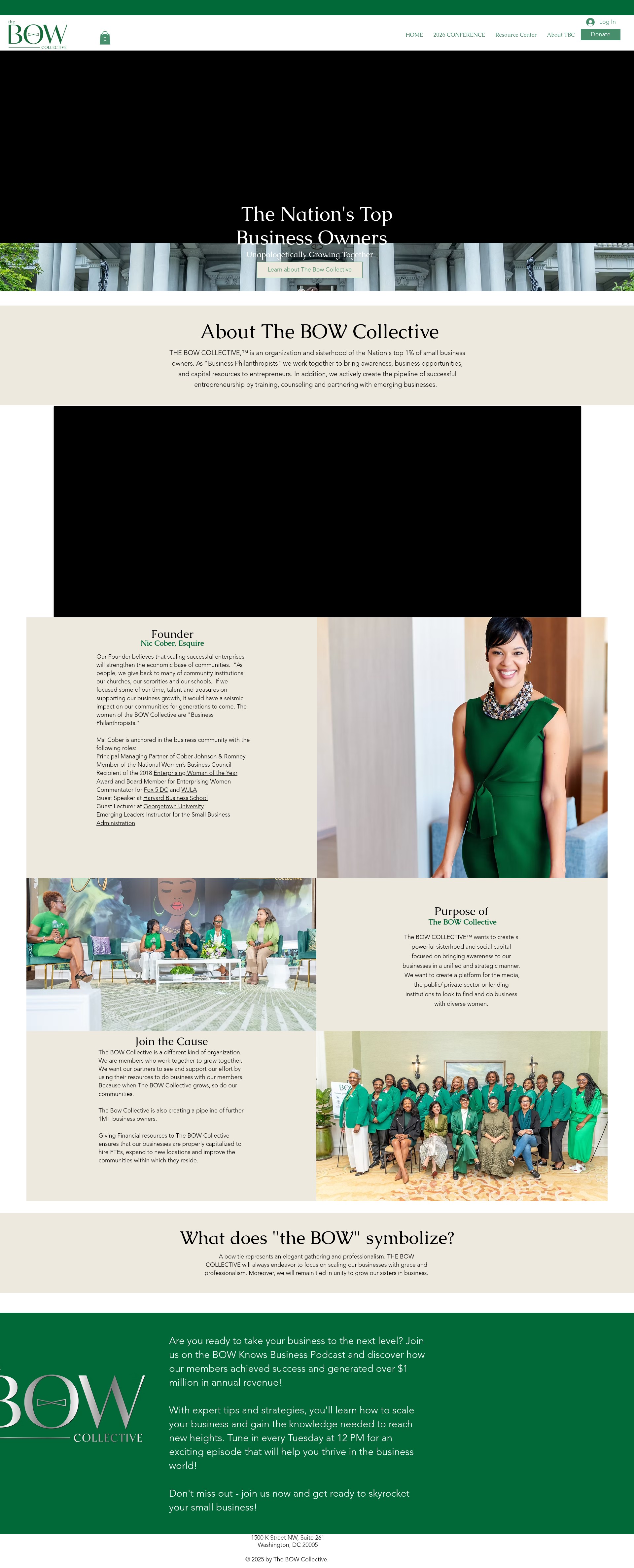 Screenshot of thebowcollective.org