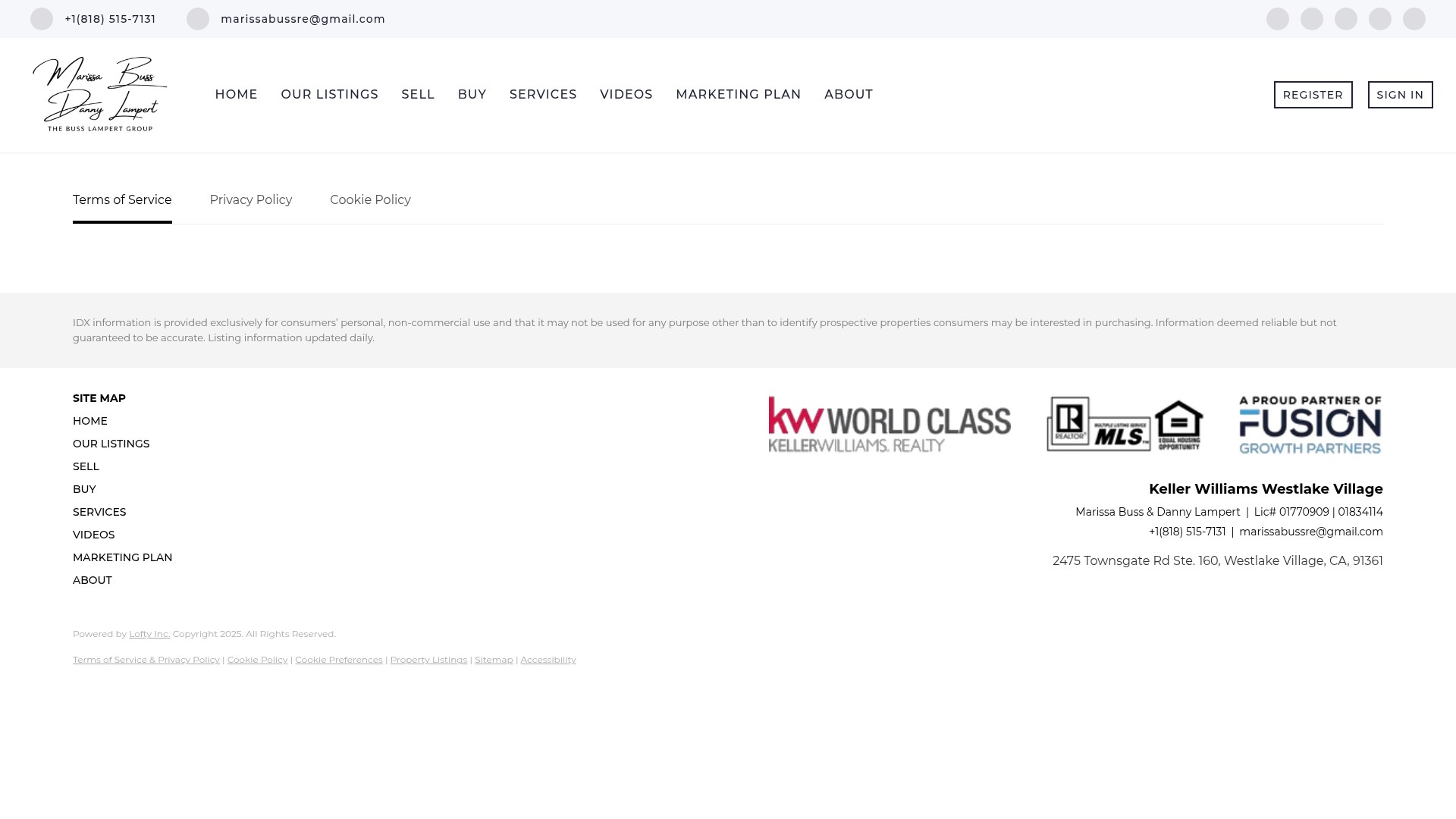 Screenshot of thebusslampertgroup.com